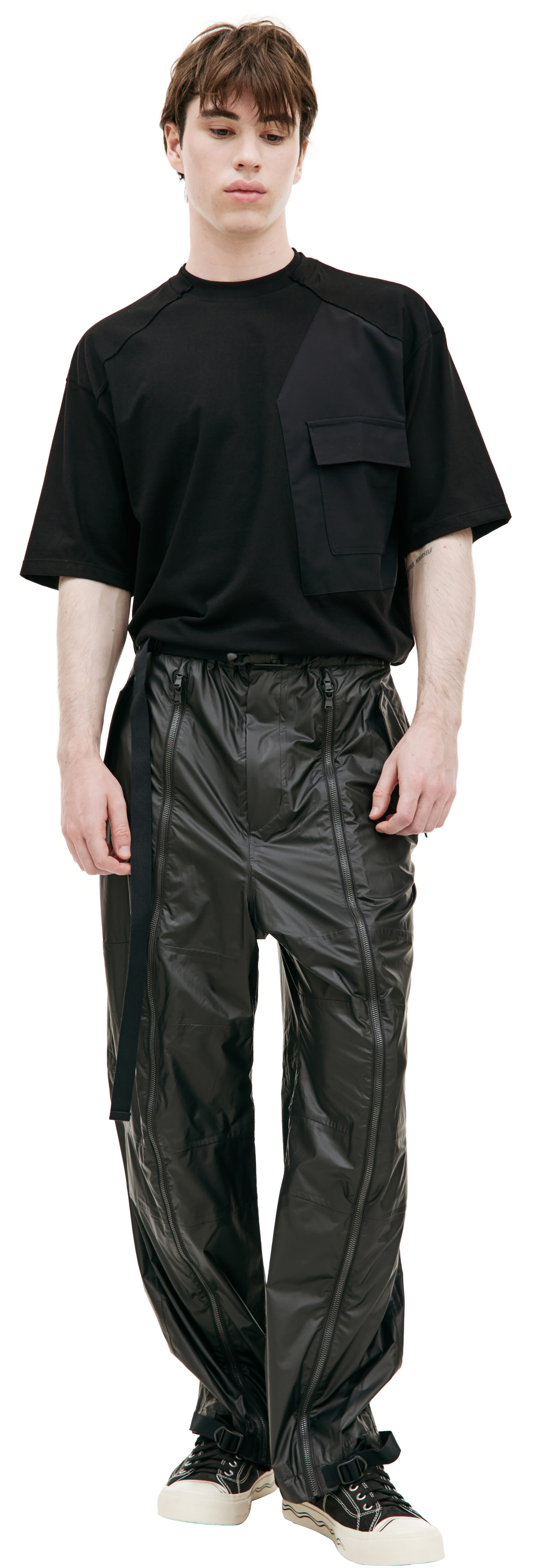 The Viridi-Anne Nylon zip trousers