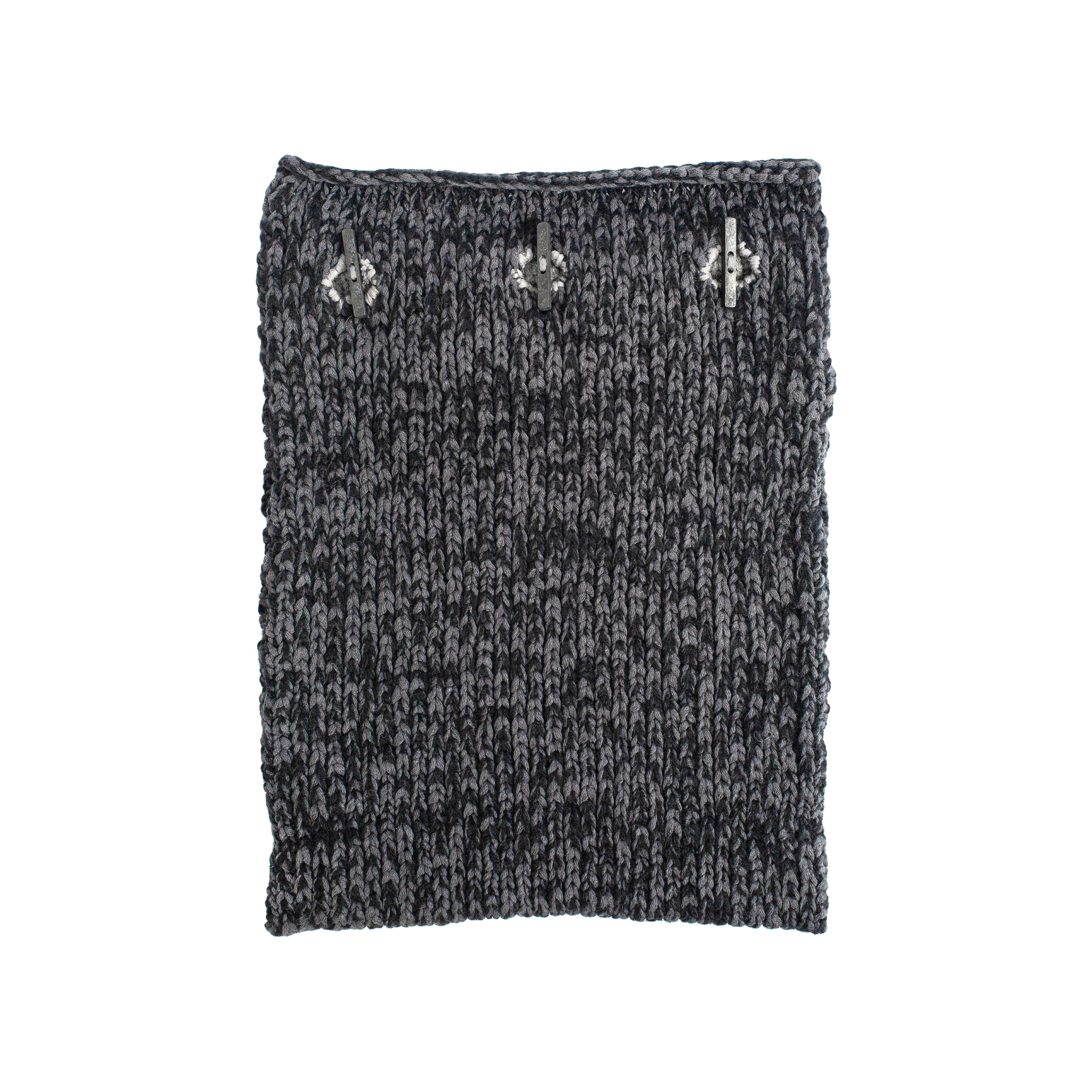 The Viridi-Anne Mixed Grey & Black Snood