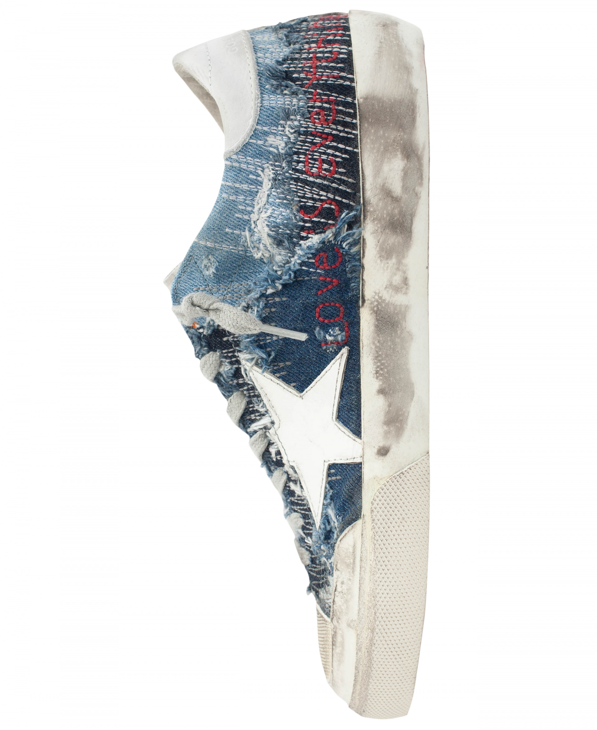blue denim superstar penstar sneakers 