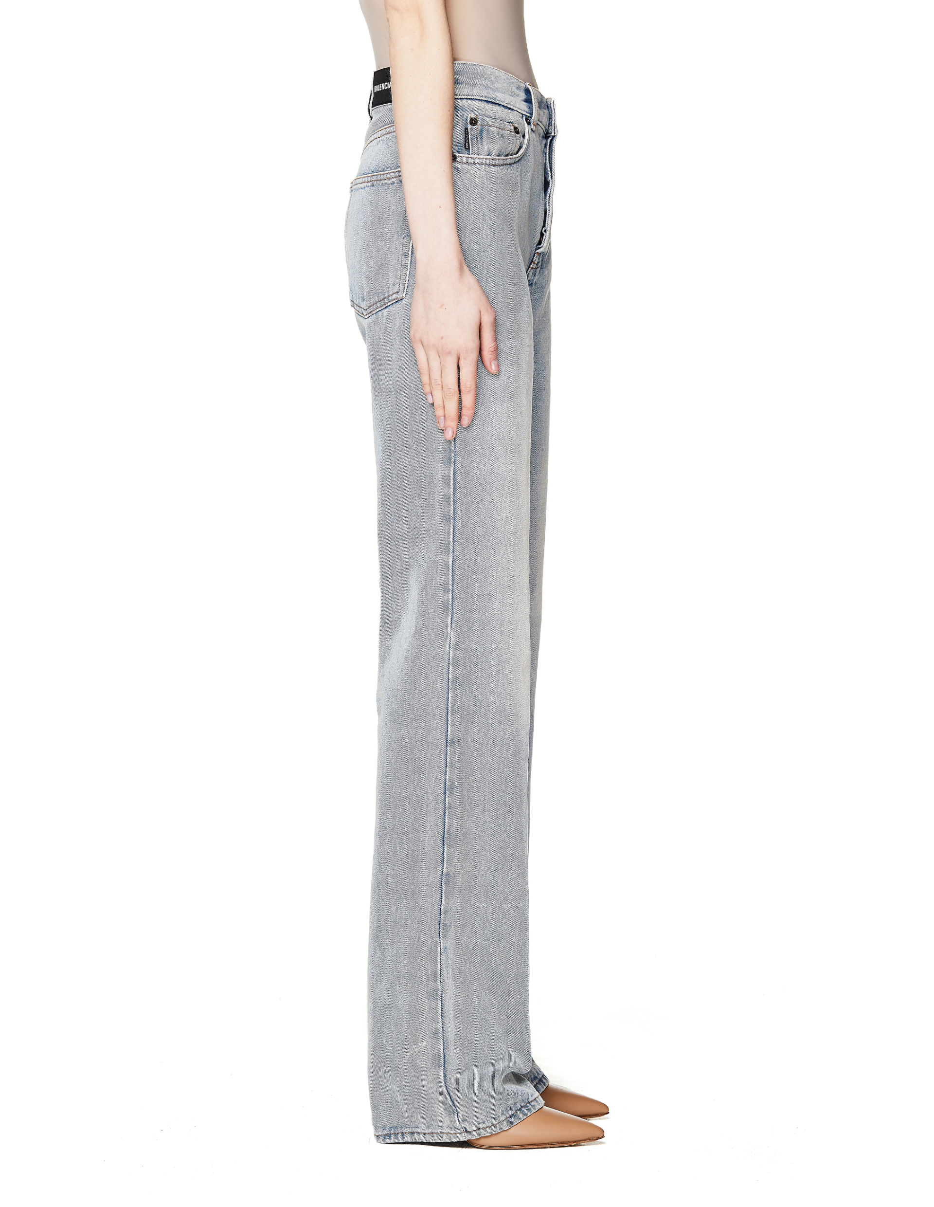 Balenciaga High Waisted Blue Jeans