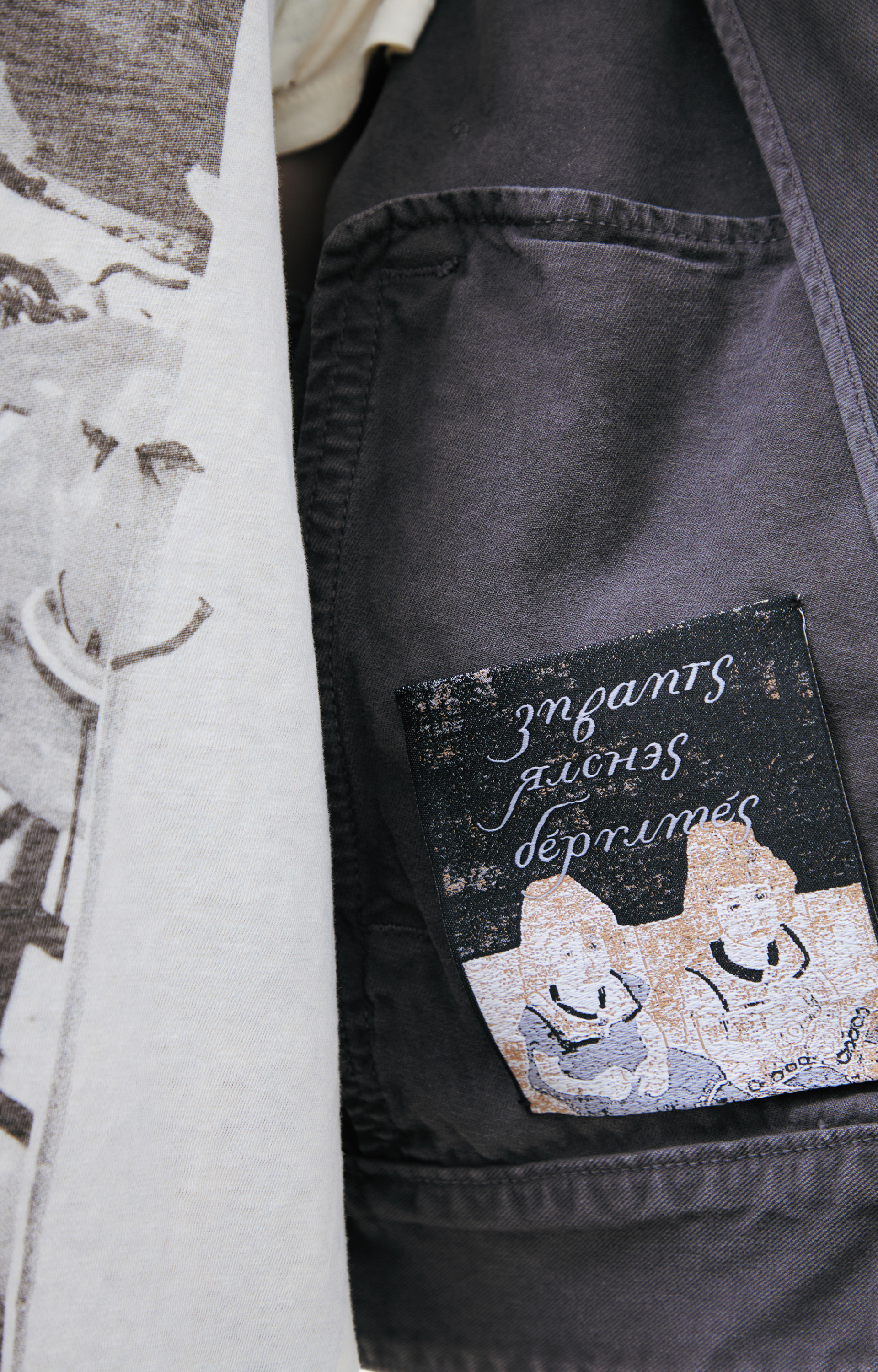 Enfants Riches Déprimés Jacket with a turn-down collar
