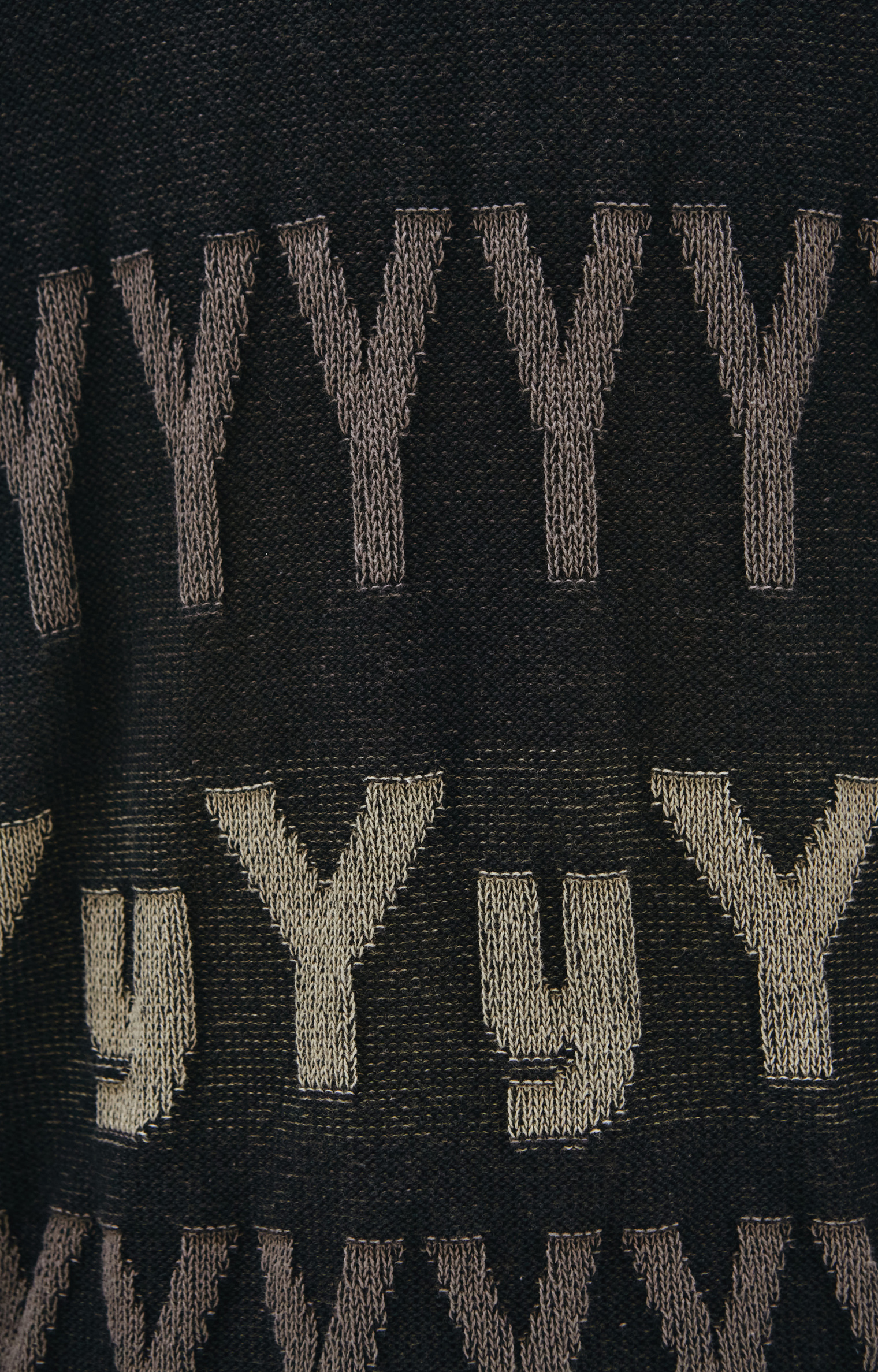 Yohji Yamamoto Вязаный свитер с логотипом YY
