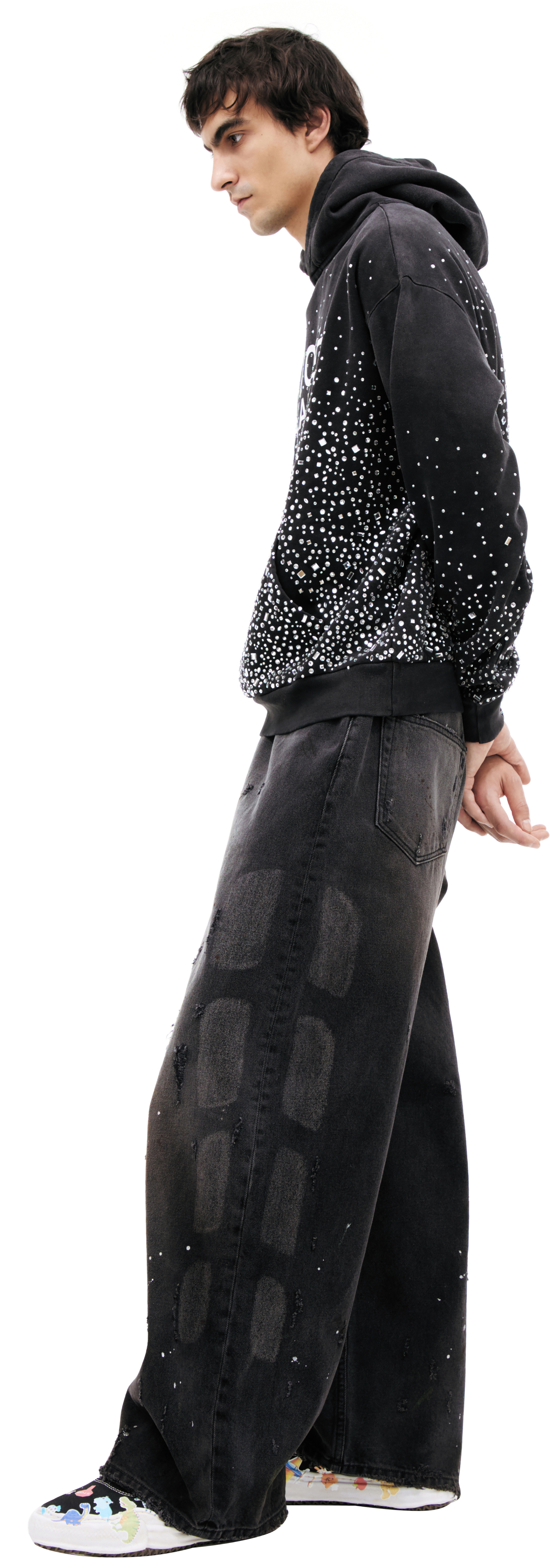 Satoshi Nakamoto Hoodie with crystals