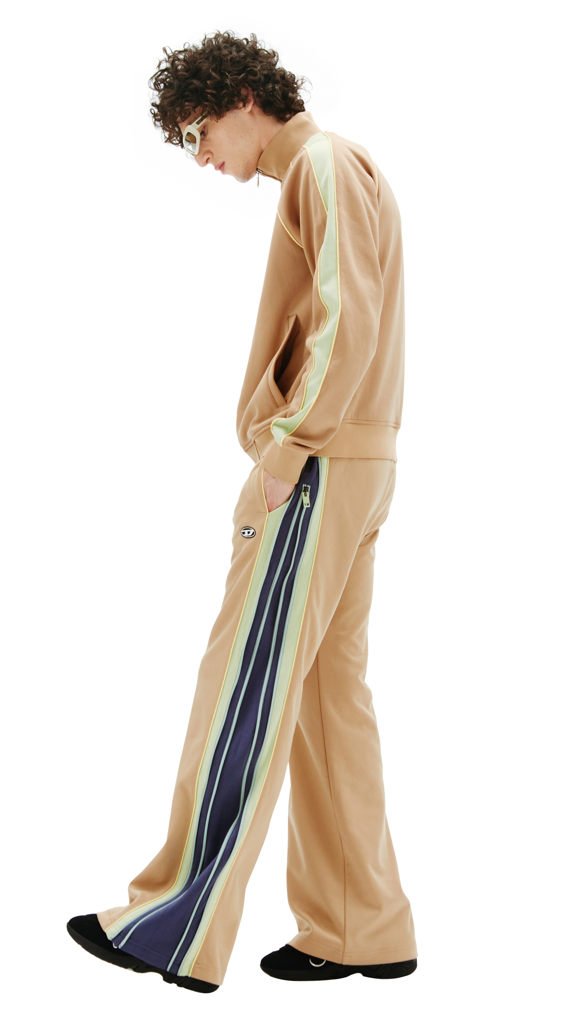 Diesel Track cardigan with sleeve bands