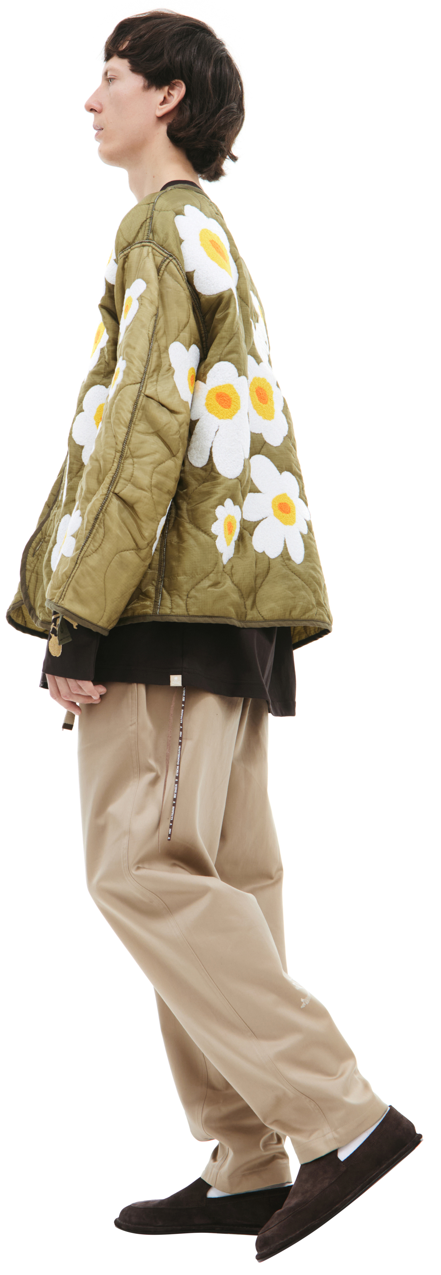 Readymade Jacket with floral applique