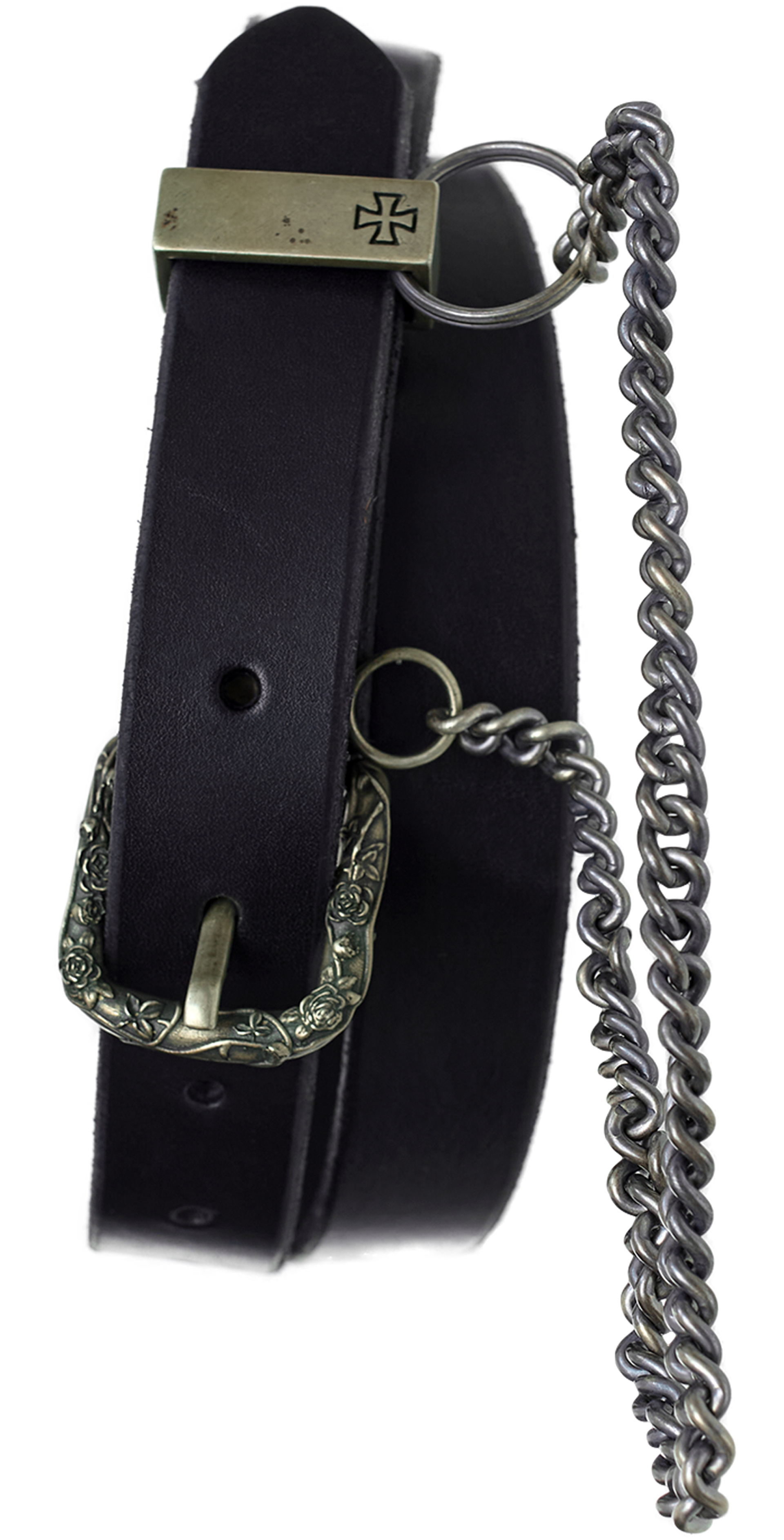 Enfants Riches Déprimés Leather belt with chain