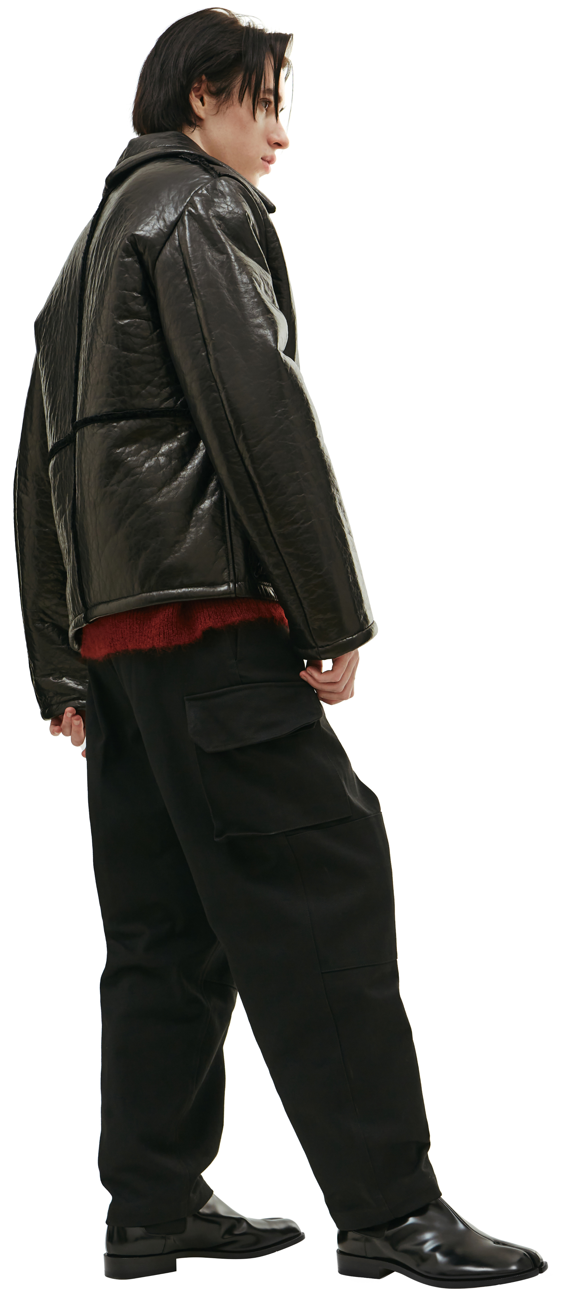 Enfants Riches Déprimés Black shearling jacket