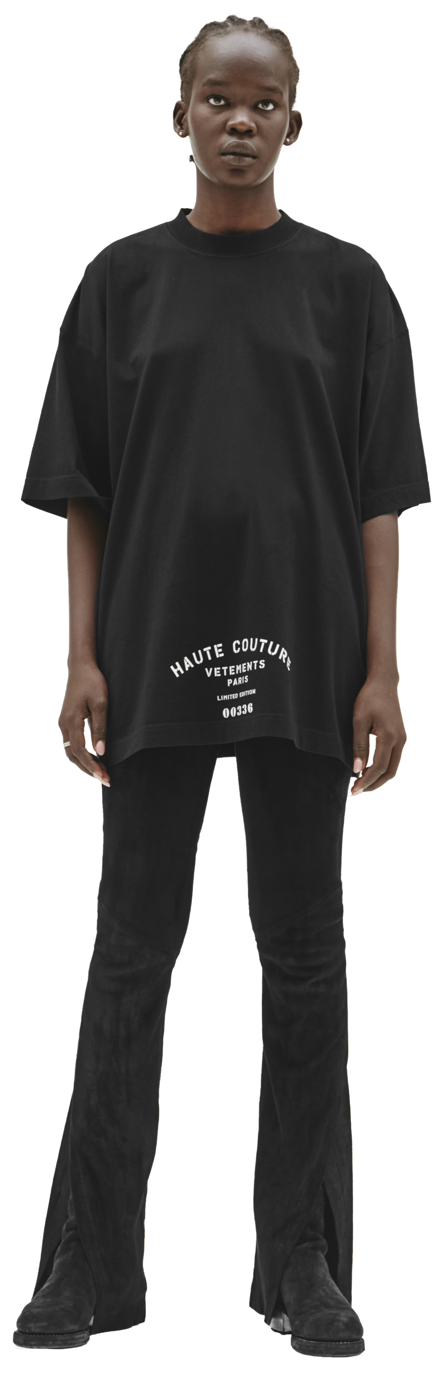 VETEMENTS Black Printed Haute Couture T-shirts