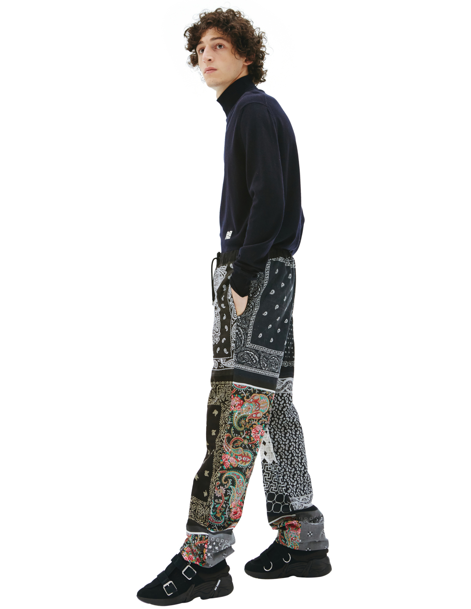 Children of the discordance Bandana patchwork trousers