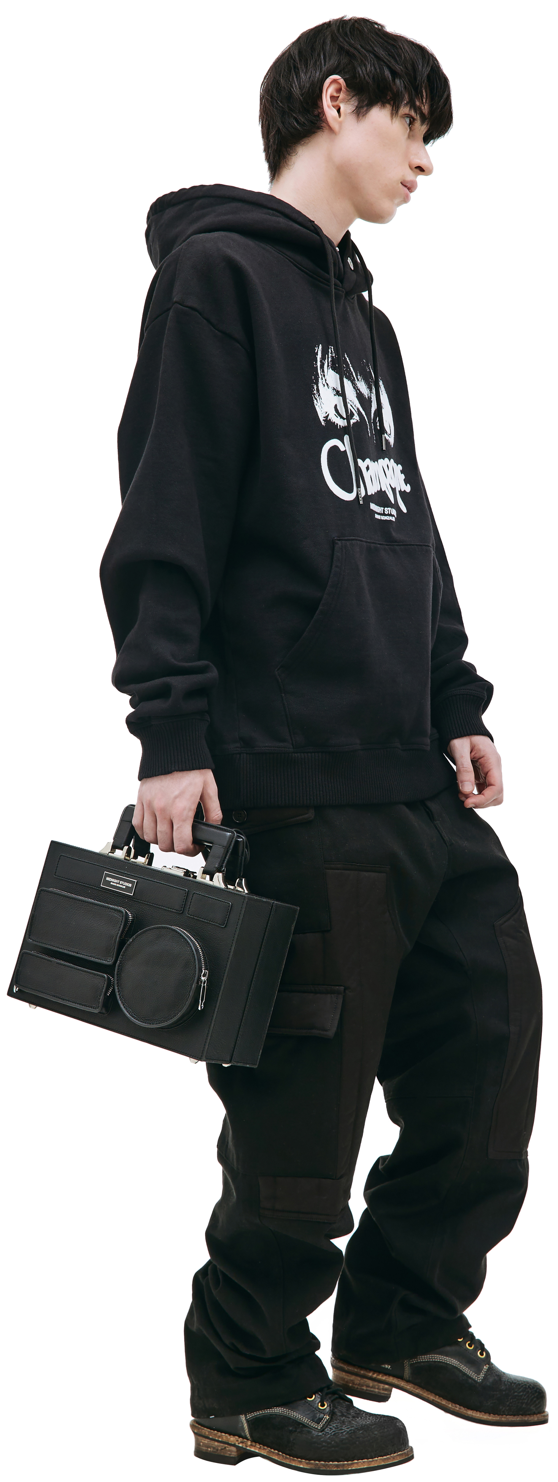 Midnight Studios Champagne printed hoodie