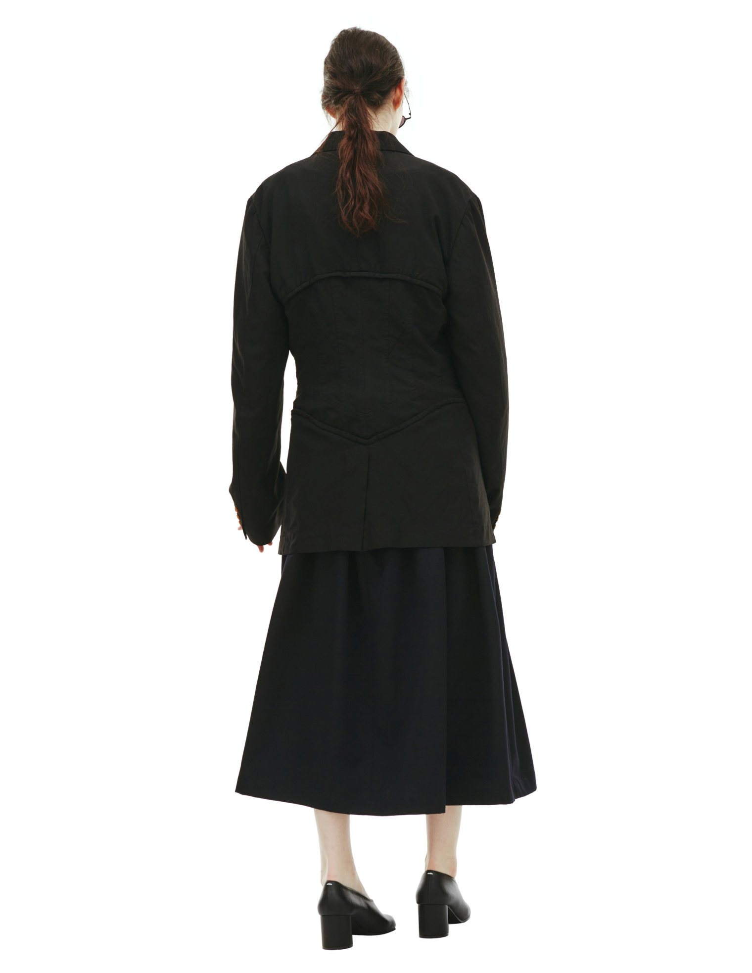 Comme des Garcons Homme plus Черный приталенный пиджак