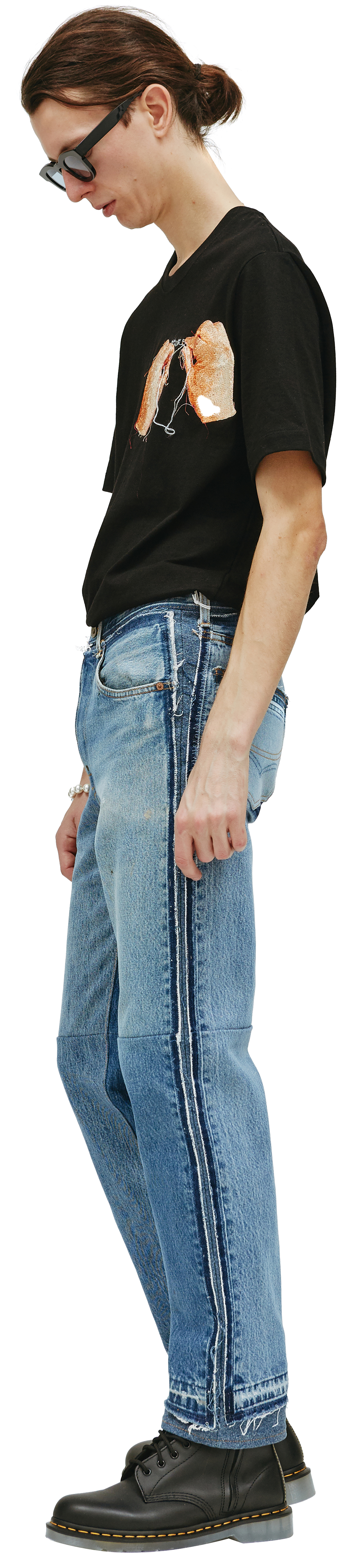 Doublet Прямые джинсы с необработанными швами