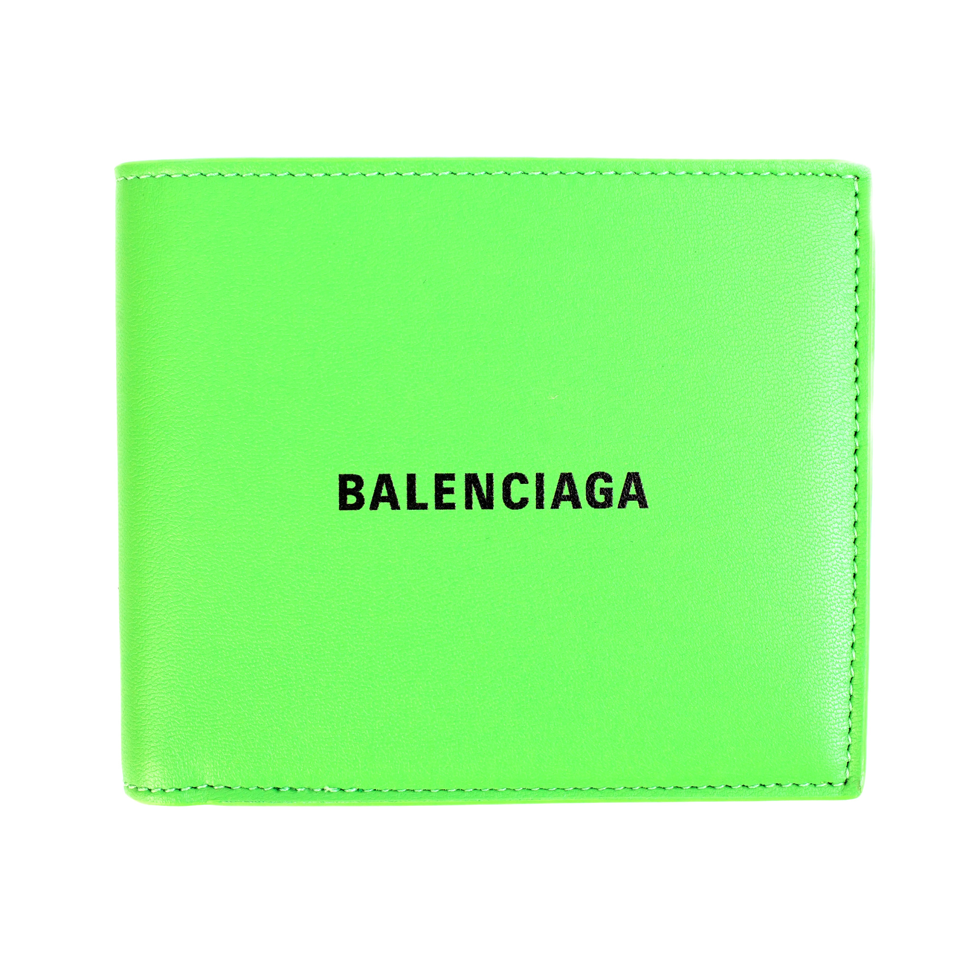 Balenciaga Printed Leather Logo Wallet