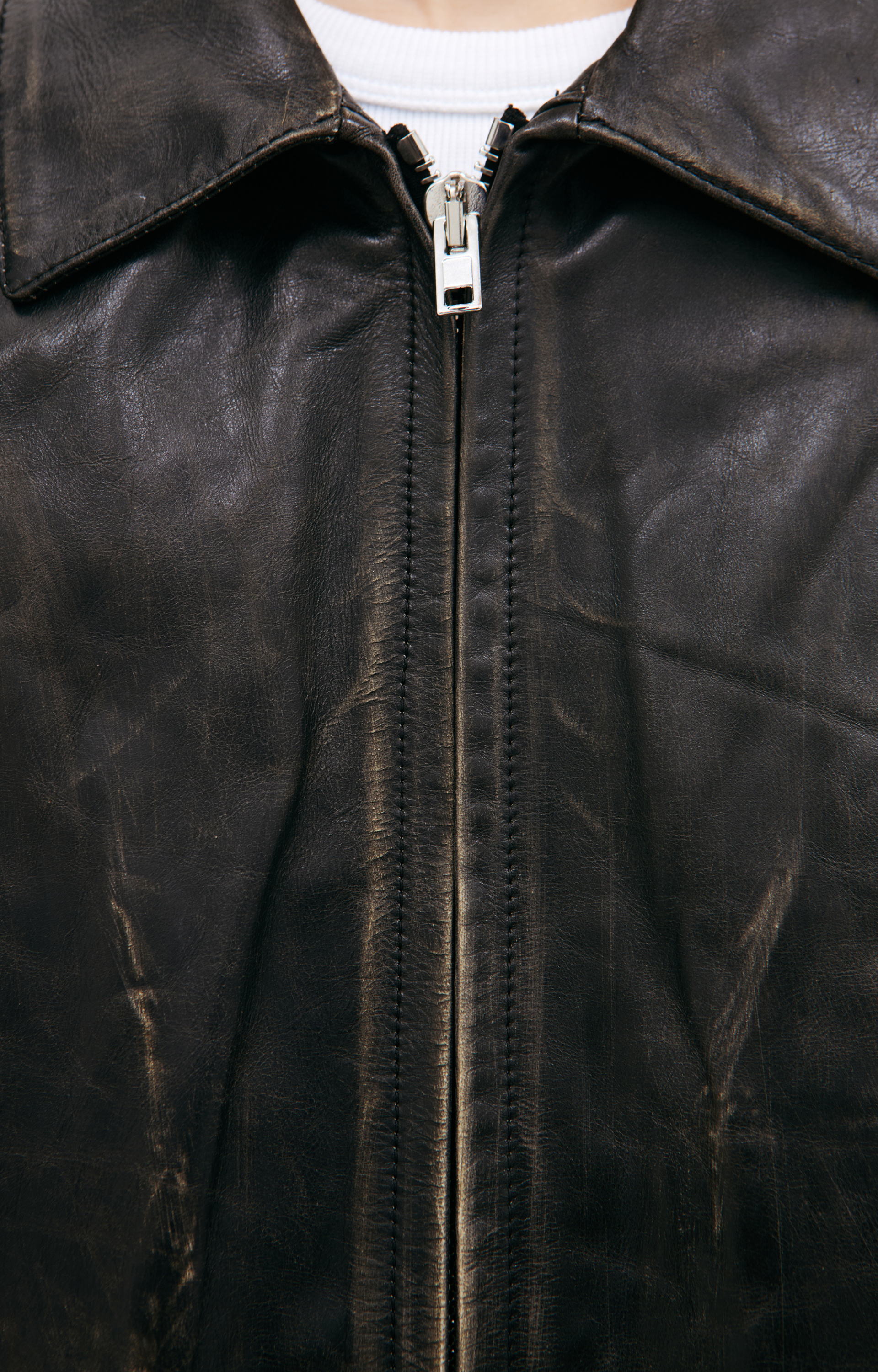 VETEMENTS Black leather jacket