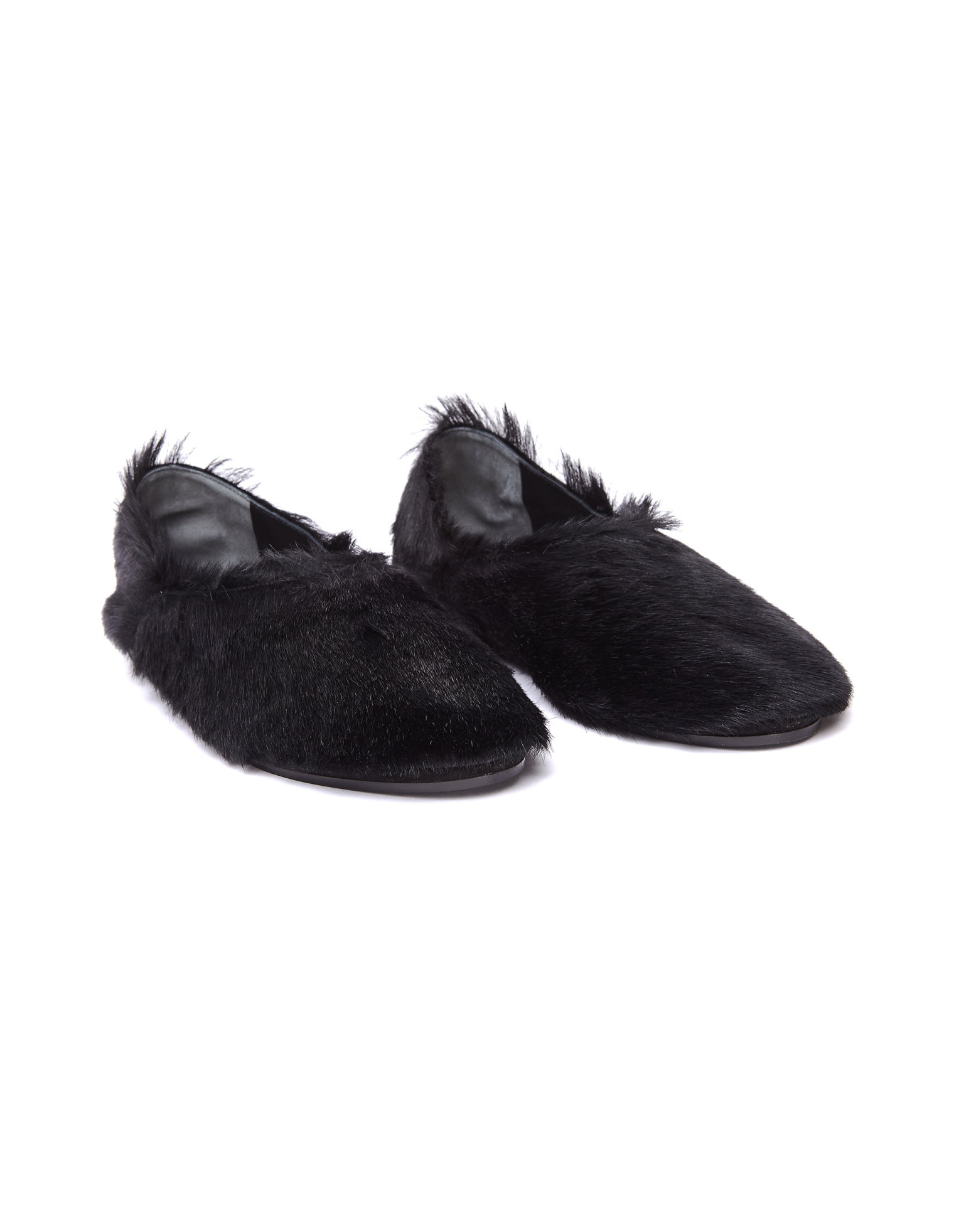 Jil Sander Pony Hair Slippers