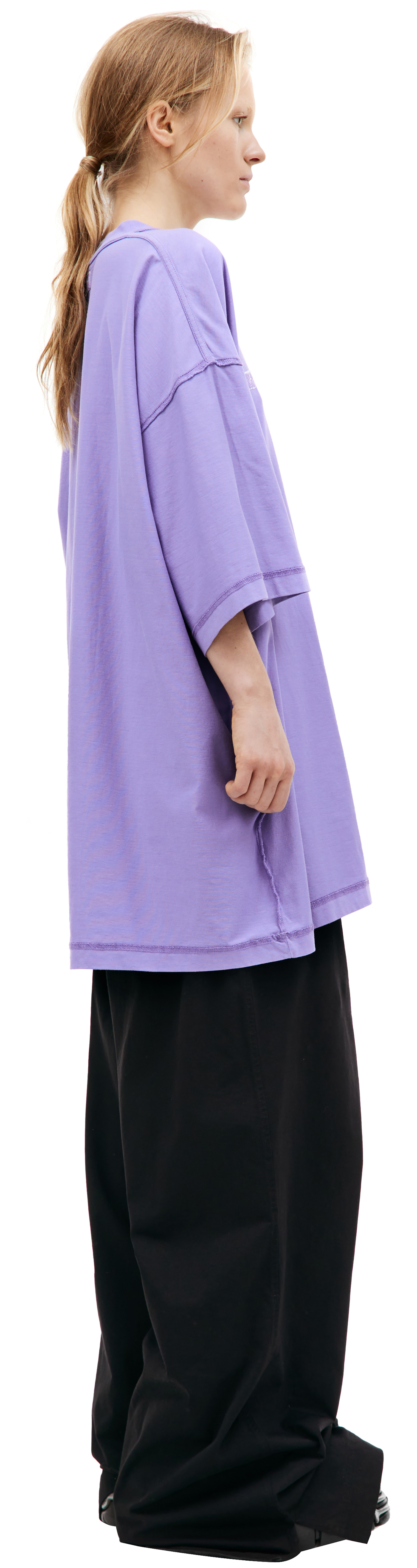 VETEMENTS Футболка со швами наизнанку
