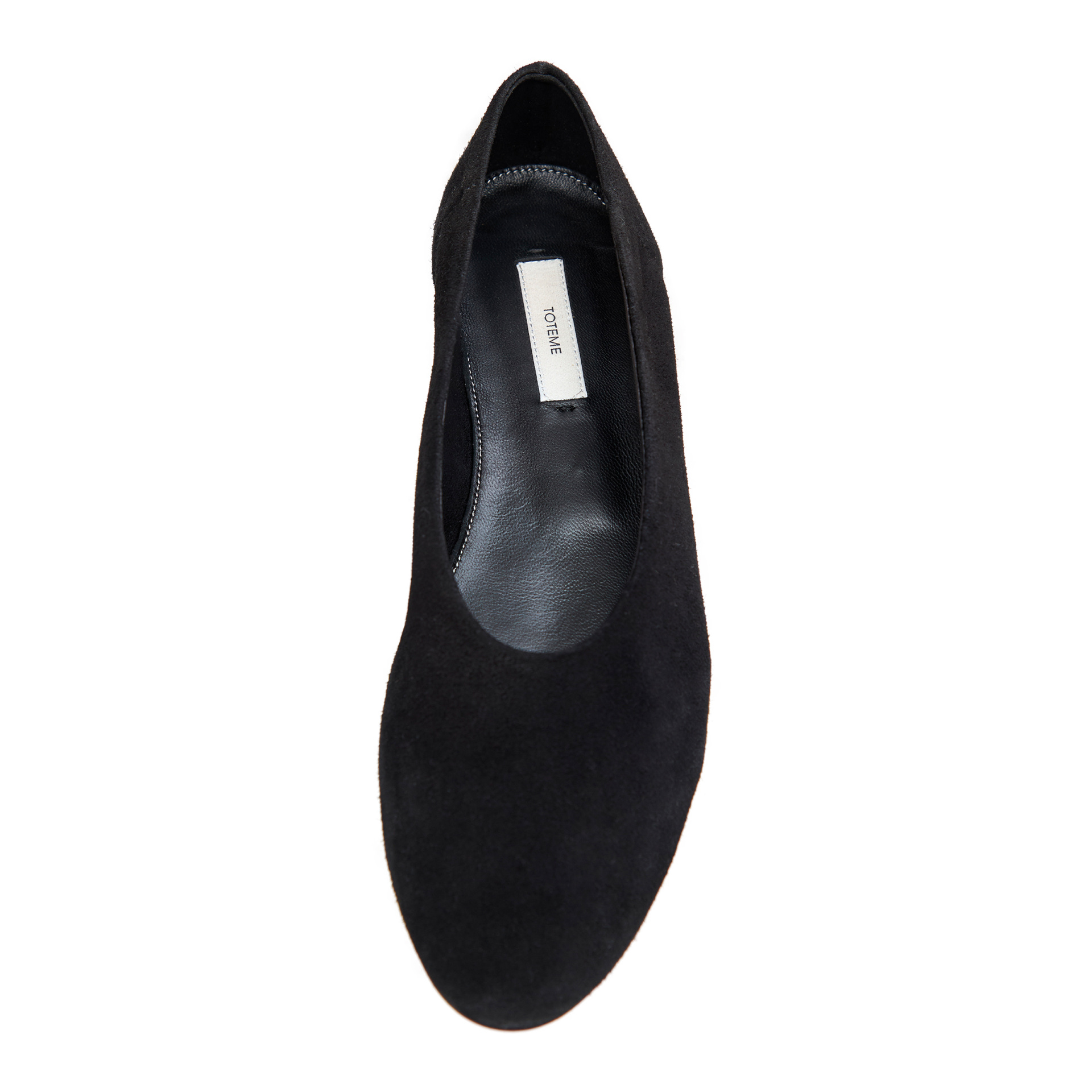 TOTEME Black leather ballet flats