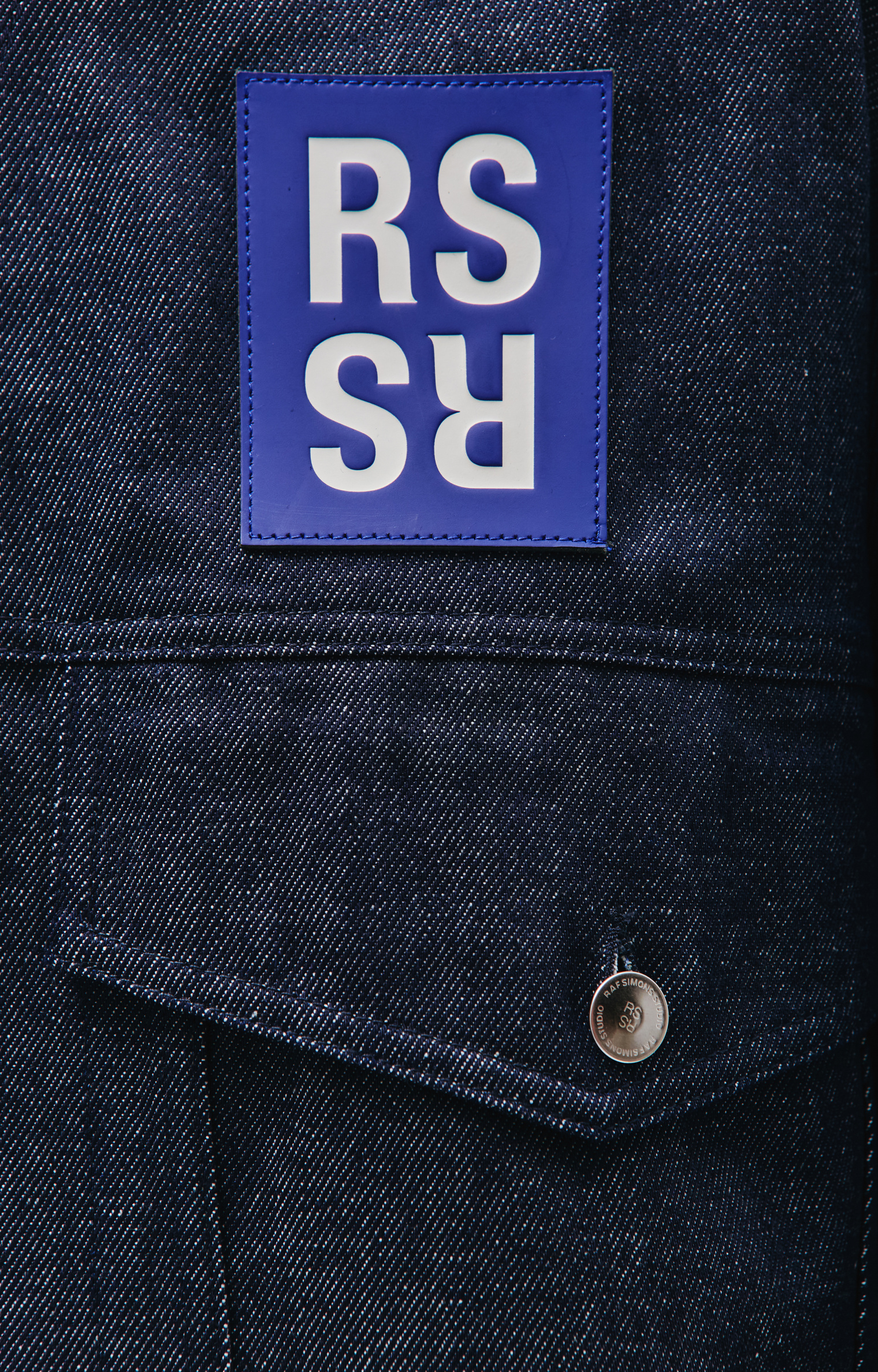 Raf Simons Джинсовая куртка оверсайз с логотипом