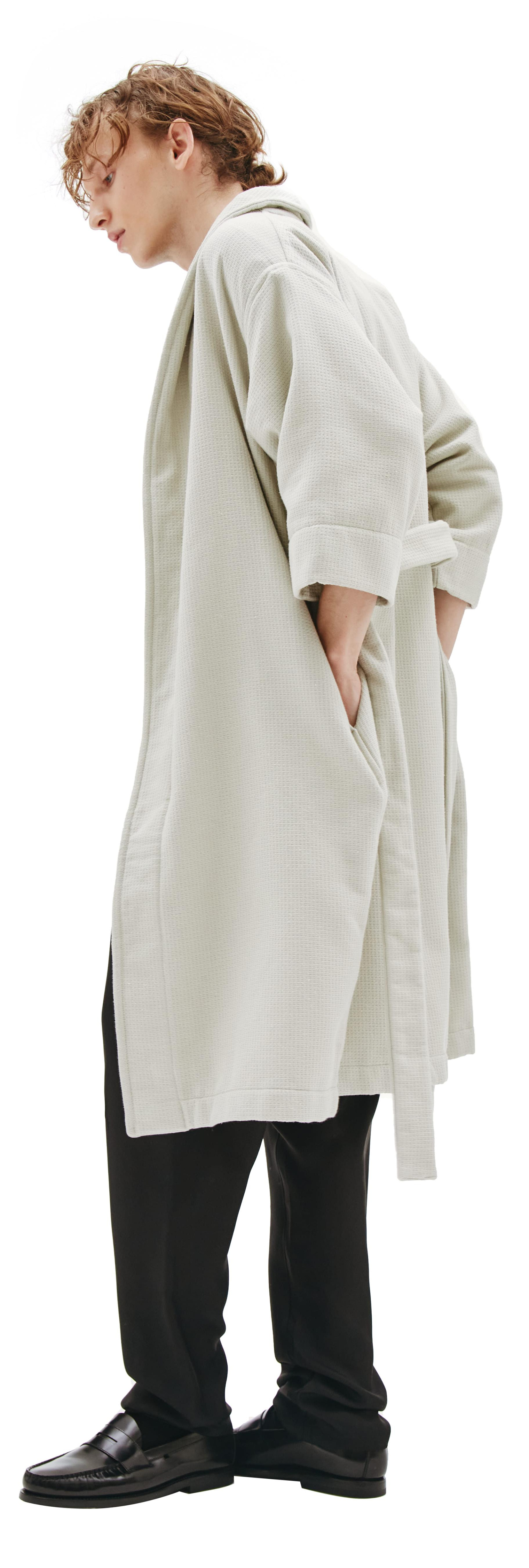 Fear of God Waffle Cotton Robe in beige