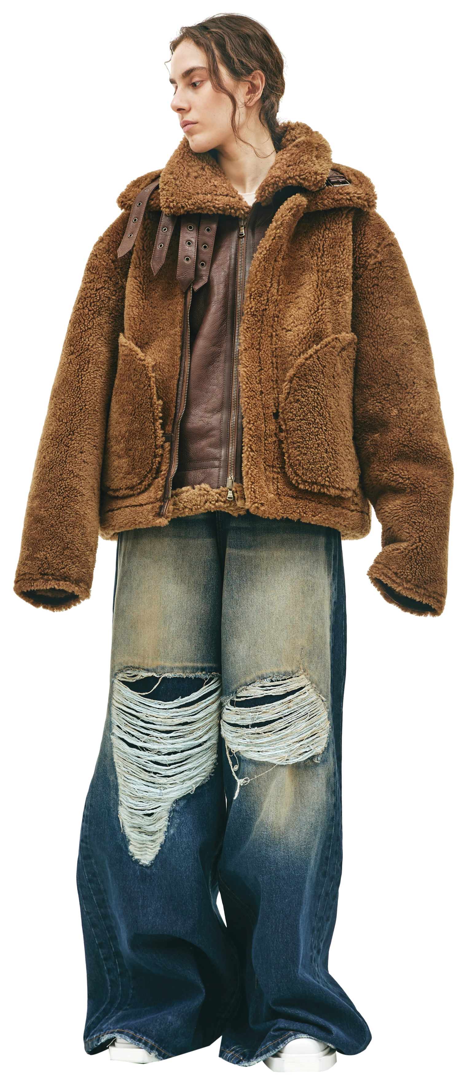 VETEMENTS Двусторонняя дубленка