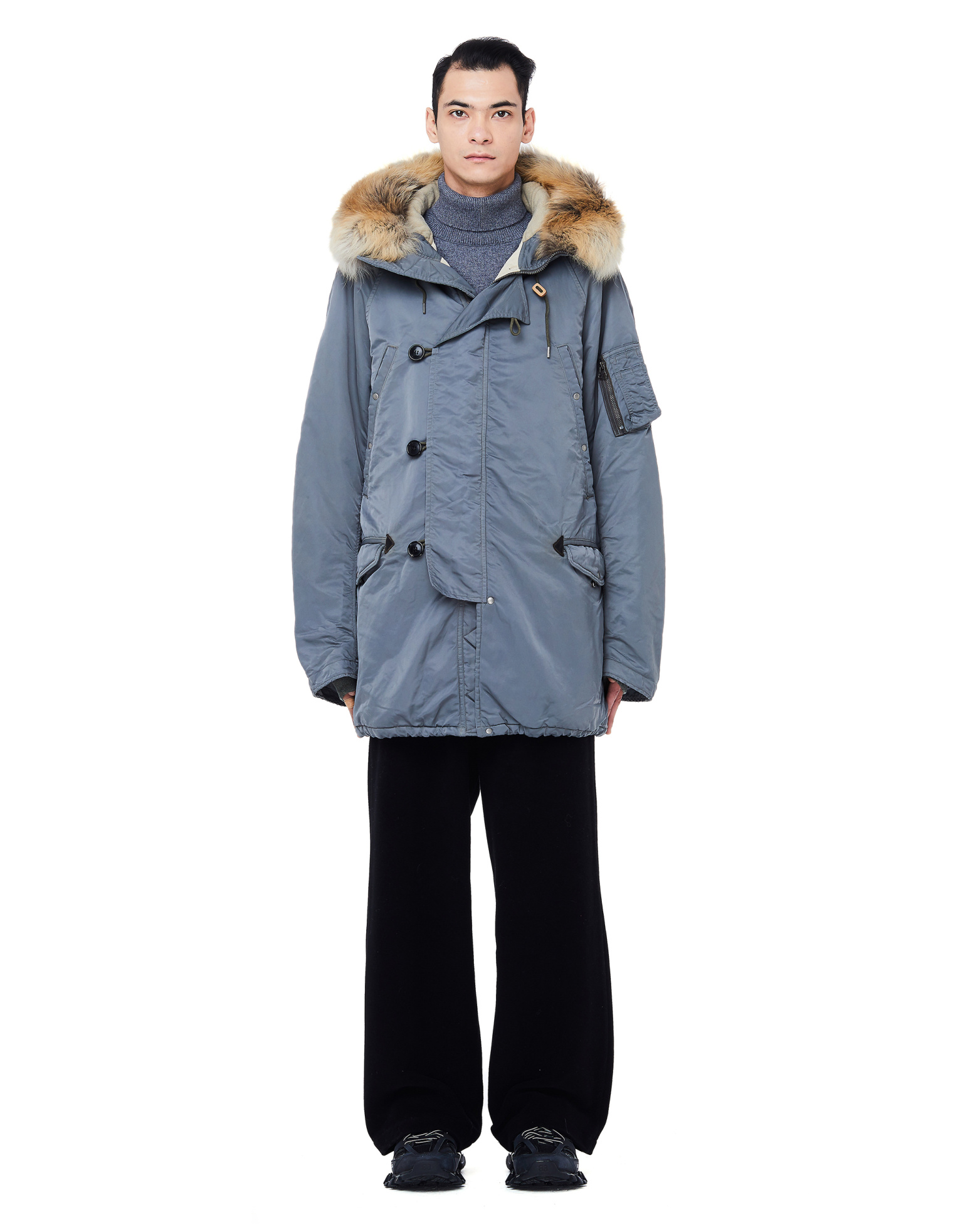 visvim Парка с меховой отделкой Valdez