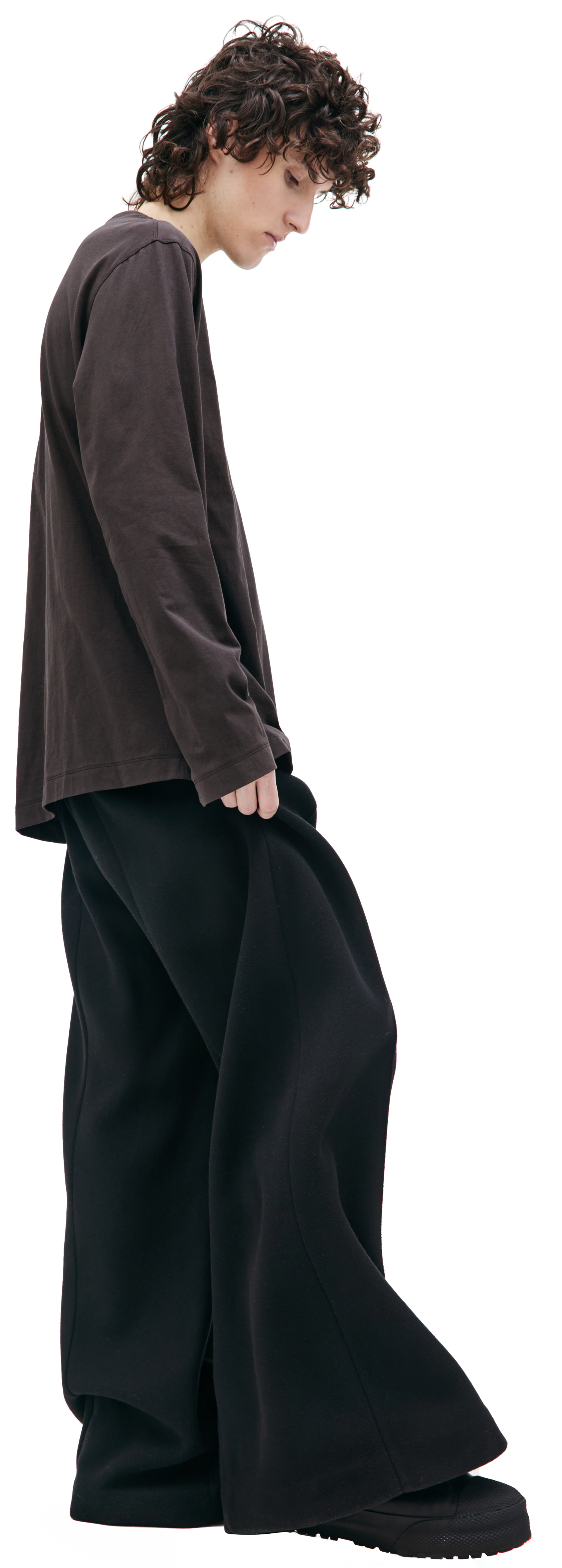 Ziggy Chen Brown cotton longsleeve
