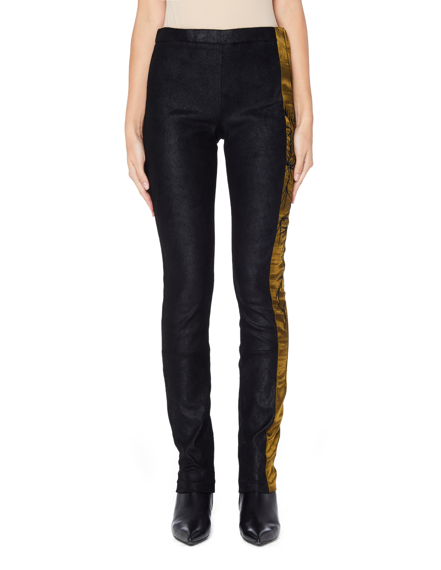 Haider Ackermann Black Leather leggings