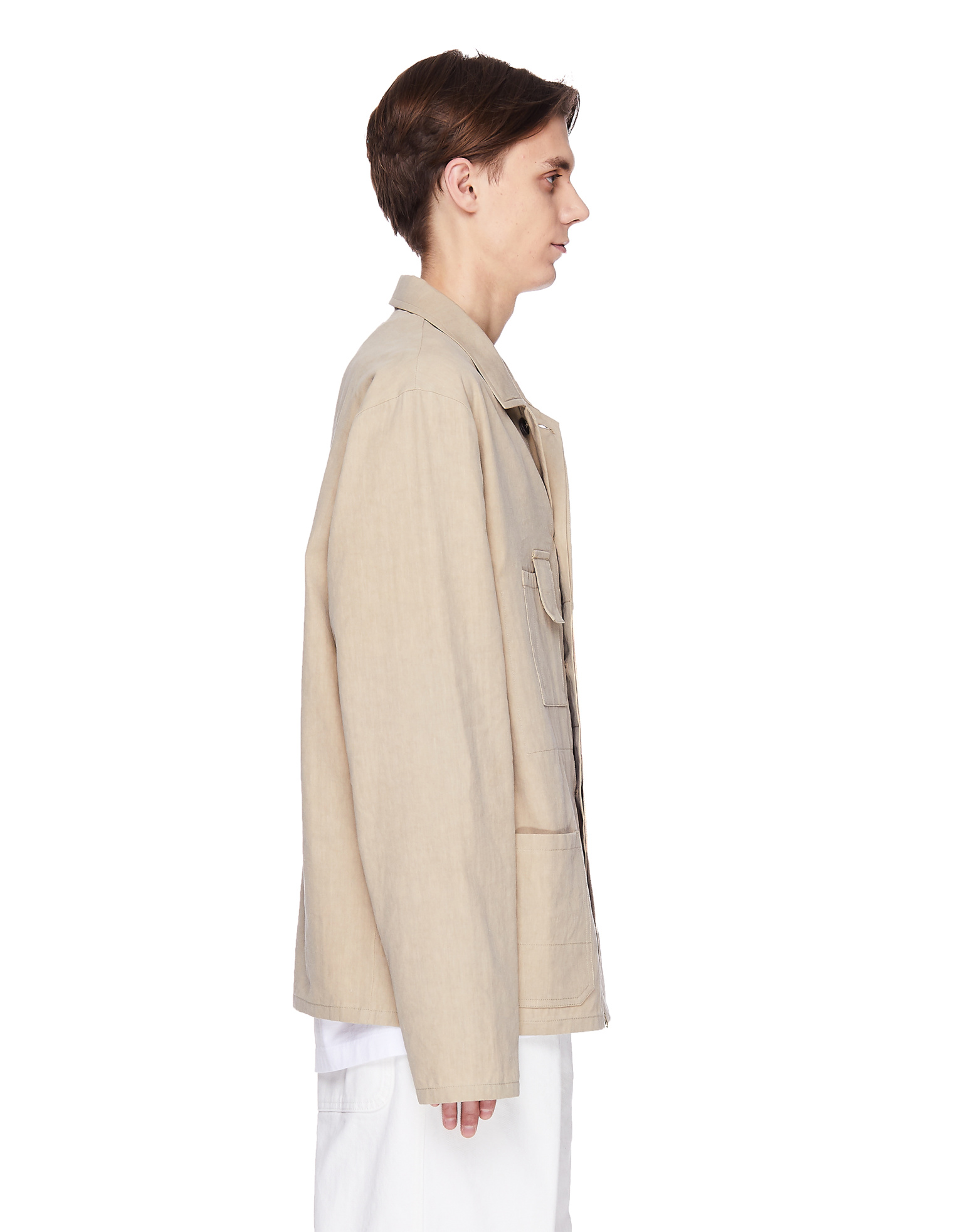 Maison Margiela Beige Linen Safari Jacket