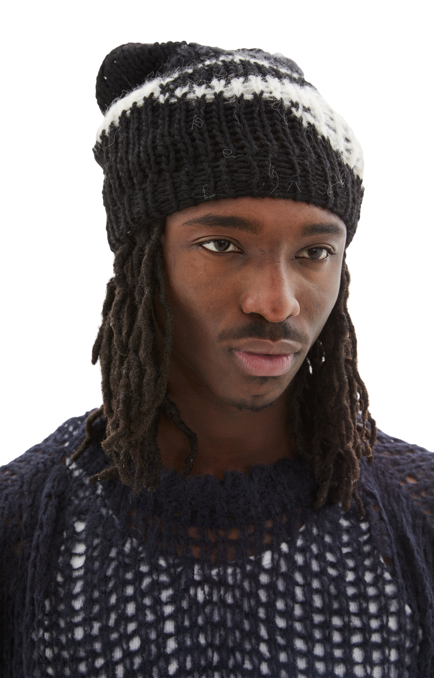 AIREI Hand Knit Recycled Yarn Beanie