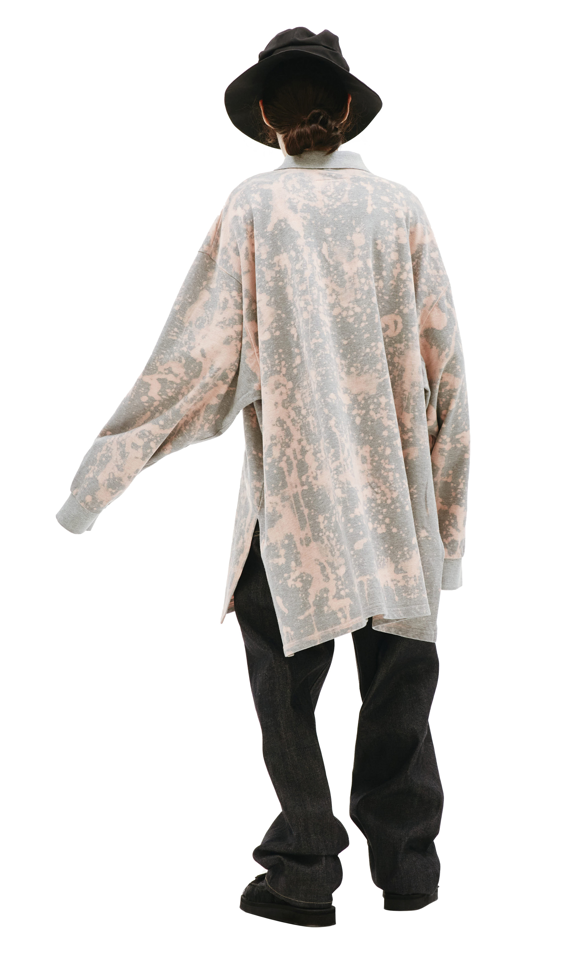 Doublet☆RECYCLE COTTON BLEACHED PULLOVER | carvaobrasagaucha.com.br