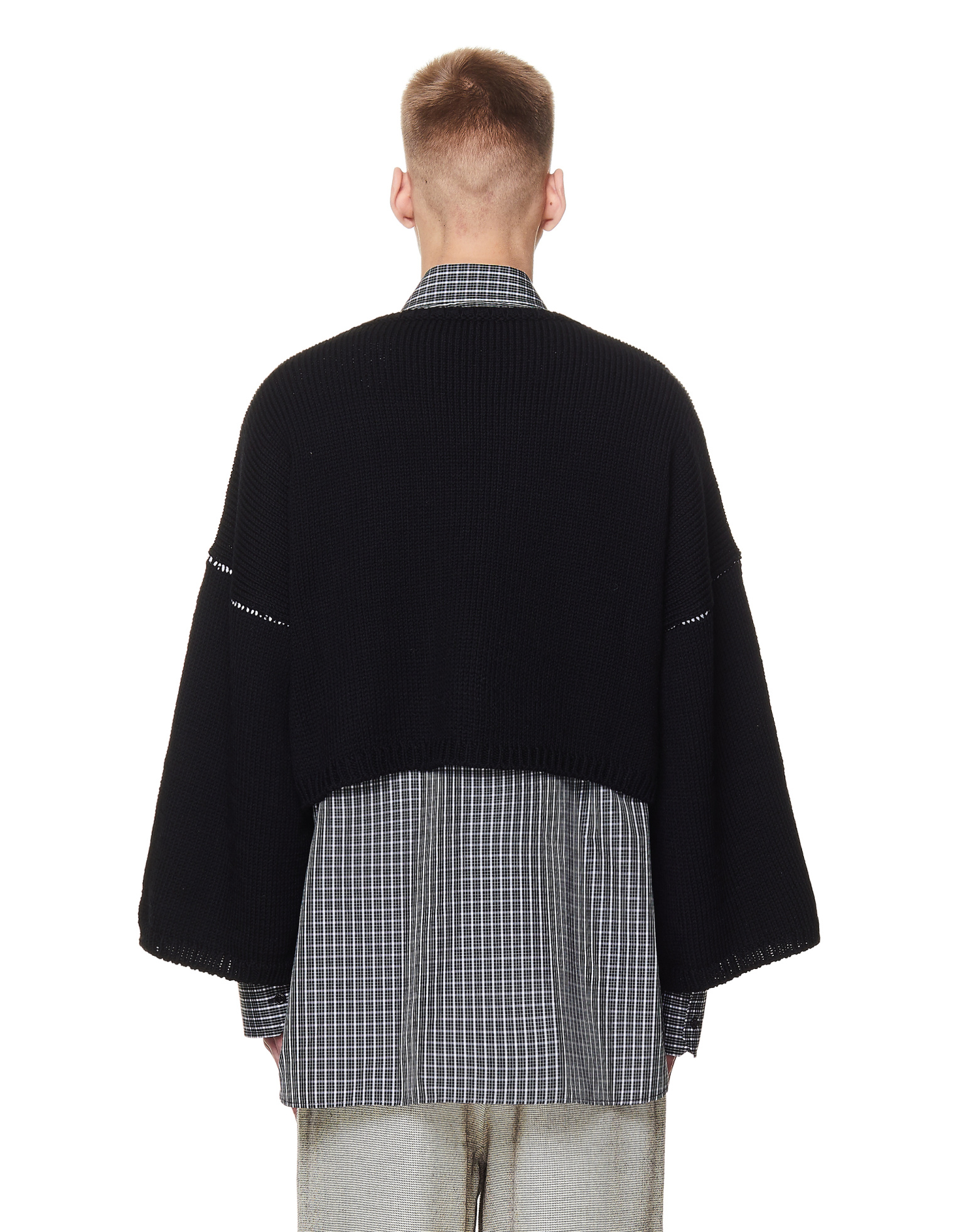 Raf Simons Smiley Face Jacquard Oversized Sweater