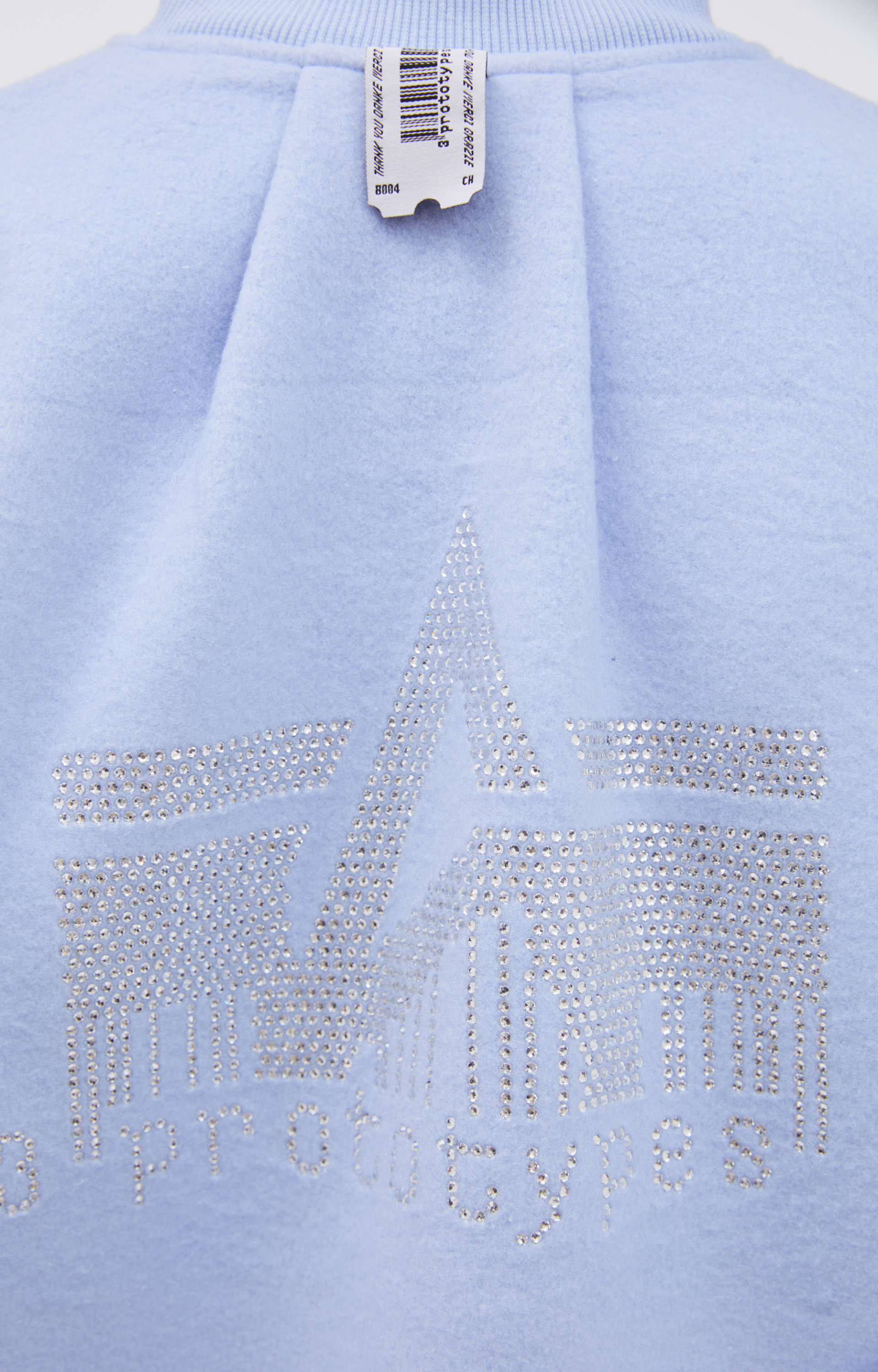 PROTOTYPES Fleece jacket with rhinestones