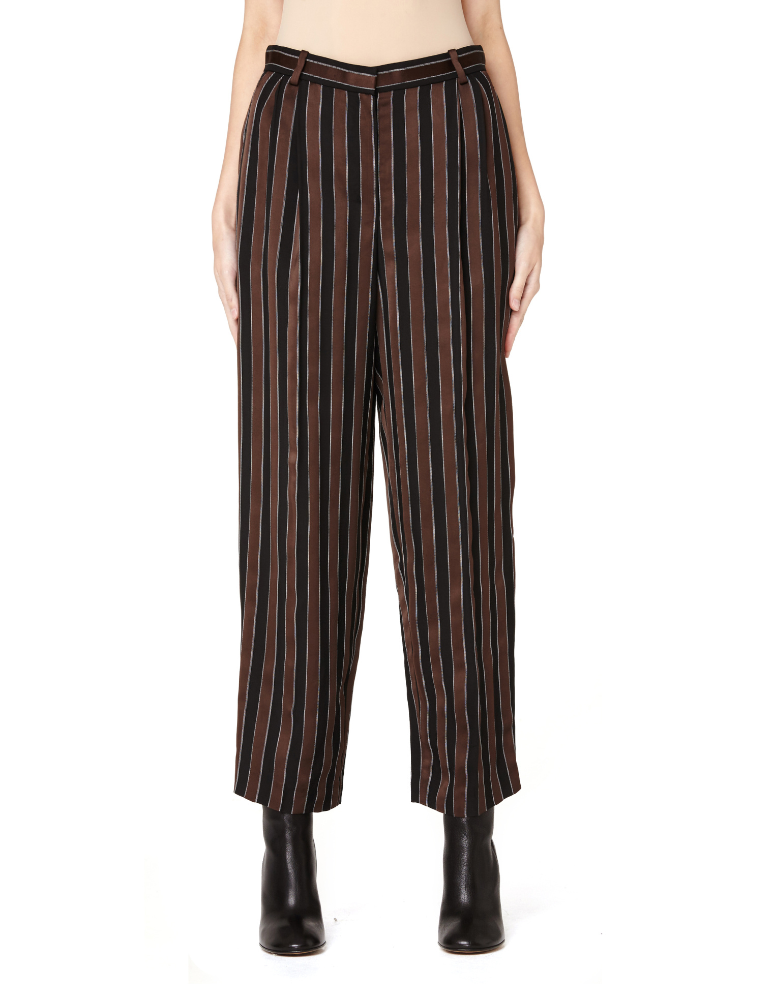 The Row Striped Viscose Trousers