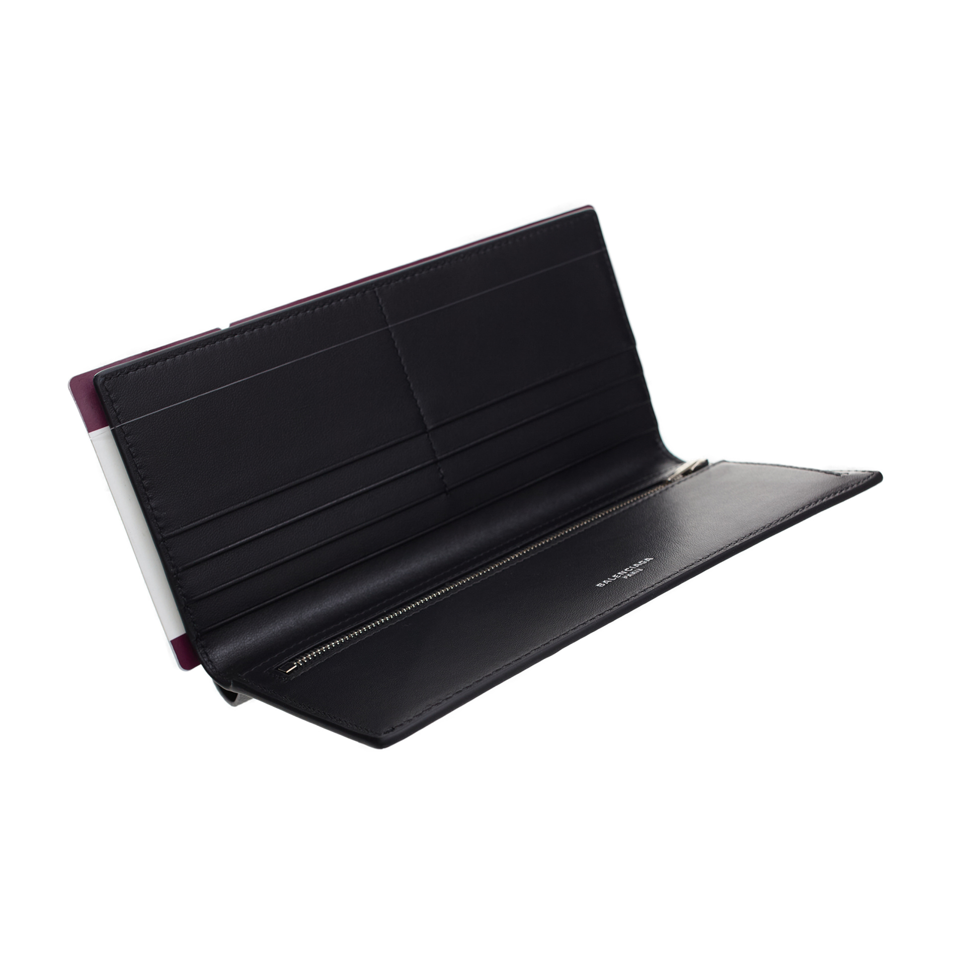 Balenciaga Passport-shaped wallet with ticket