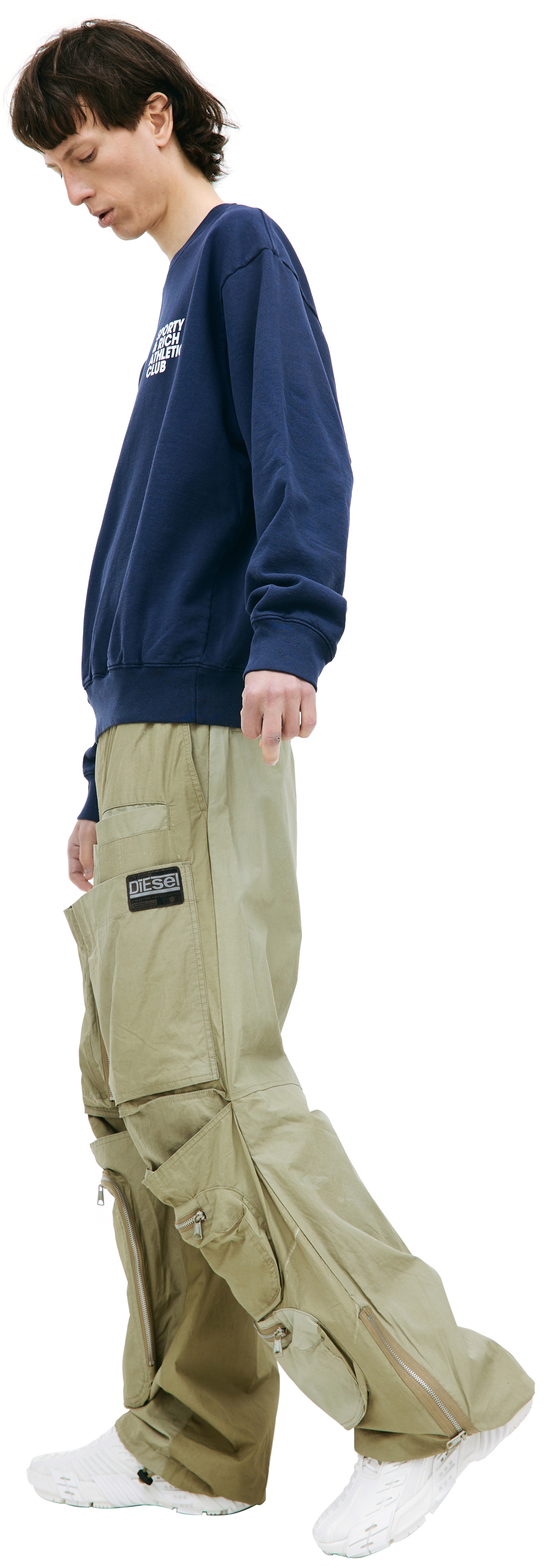 SPORTY & RICH Navy Exercise Often sweatshirt