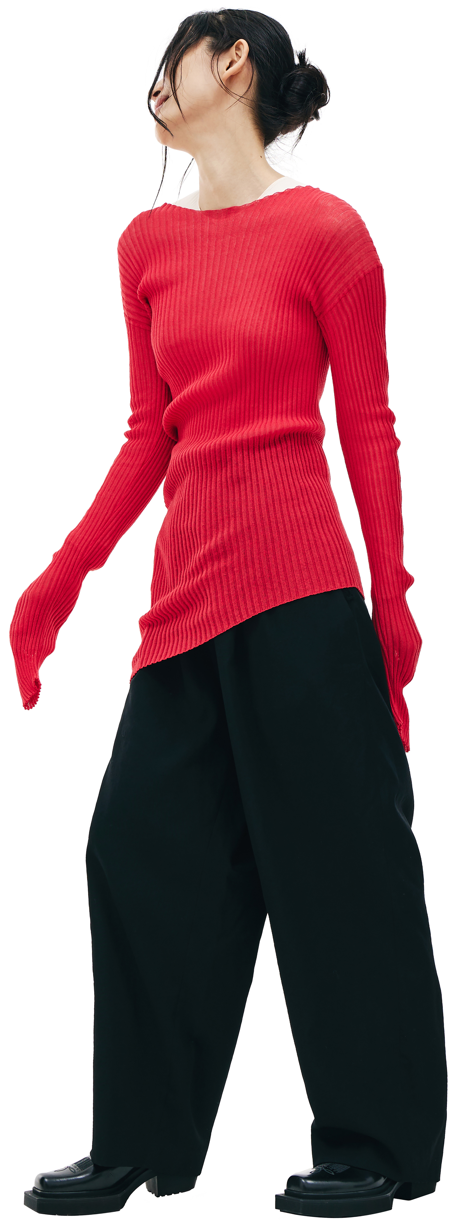 Maison Margiela Red asymmetric top