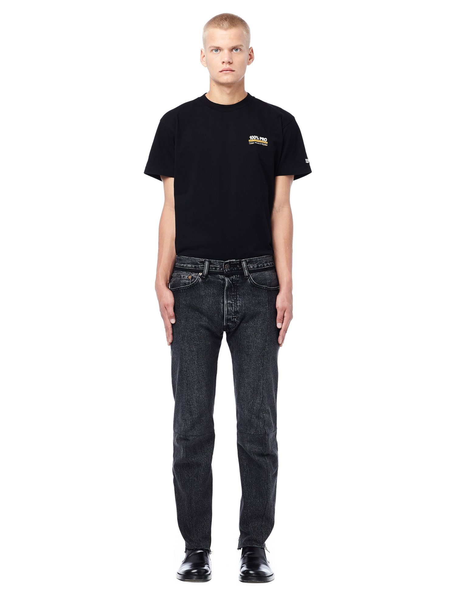 VETEMENTS Black 100% Pro Tee