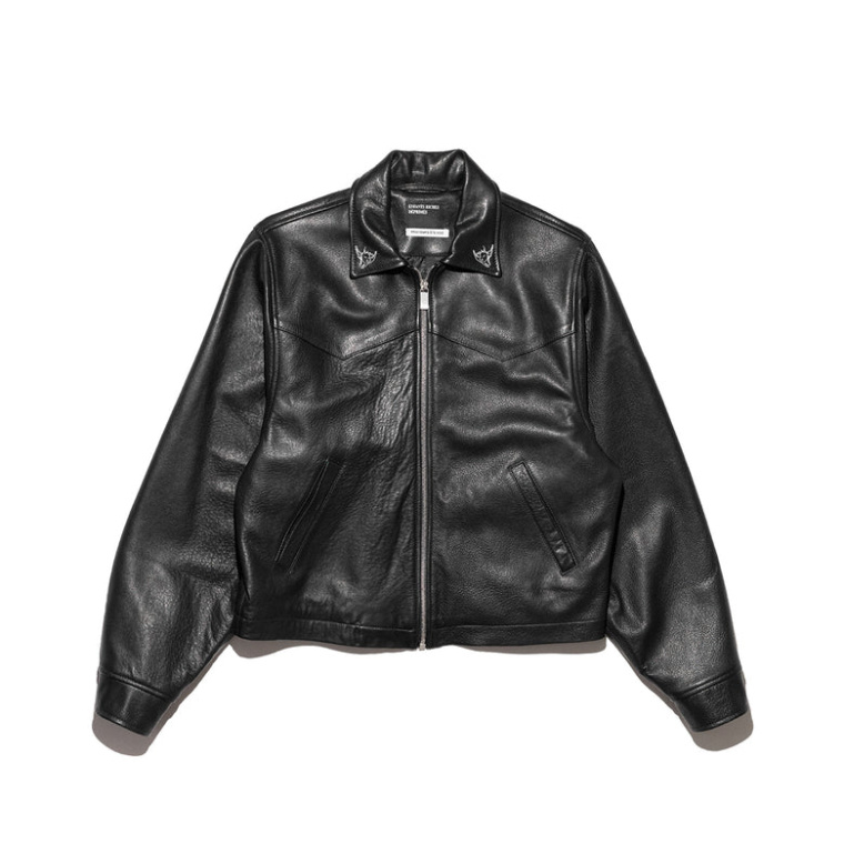 Enfants Riches Deprimes Logo leather jacket
