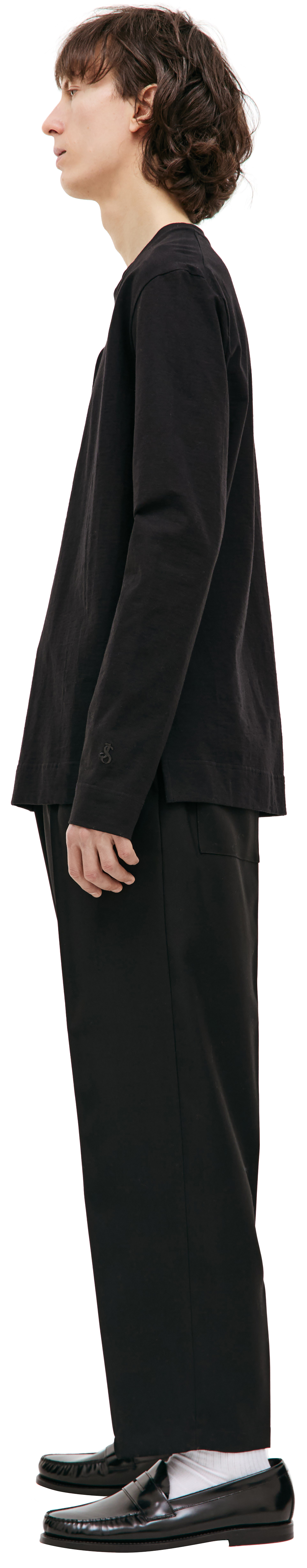 Jil Sander Black cotton longsleeve