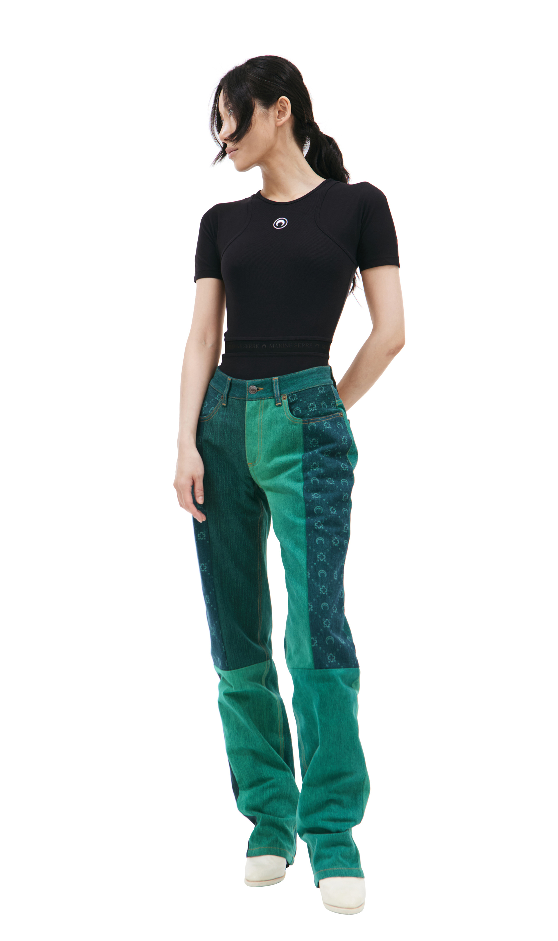 【MARINE SERRE】Pants woman スウェットパンツ Shop MARINE SERRE pants for women online at SV77