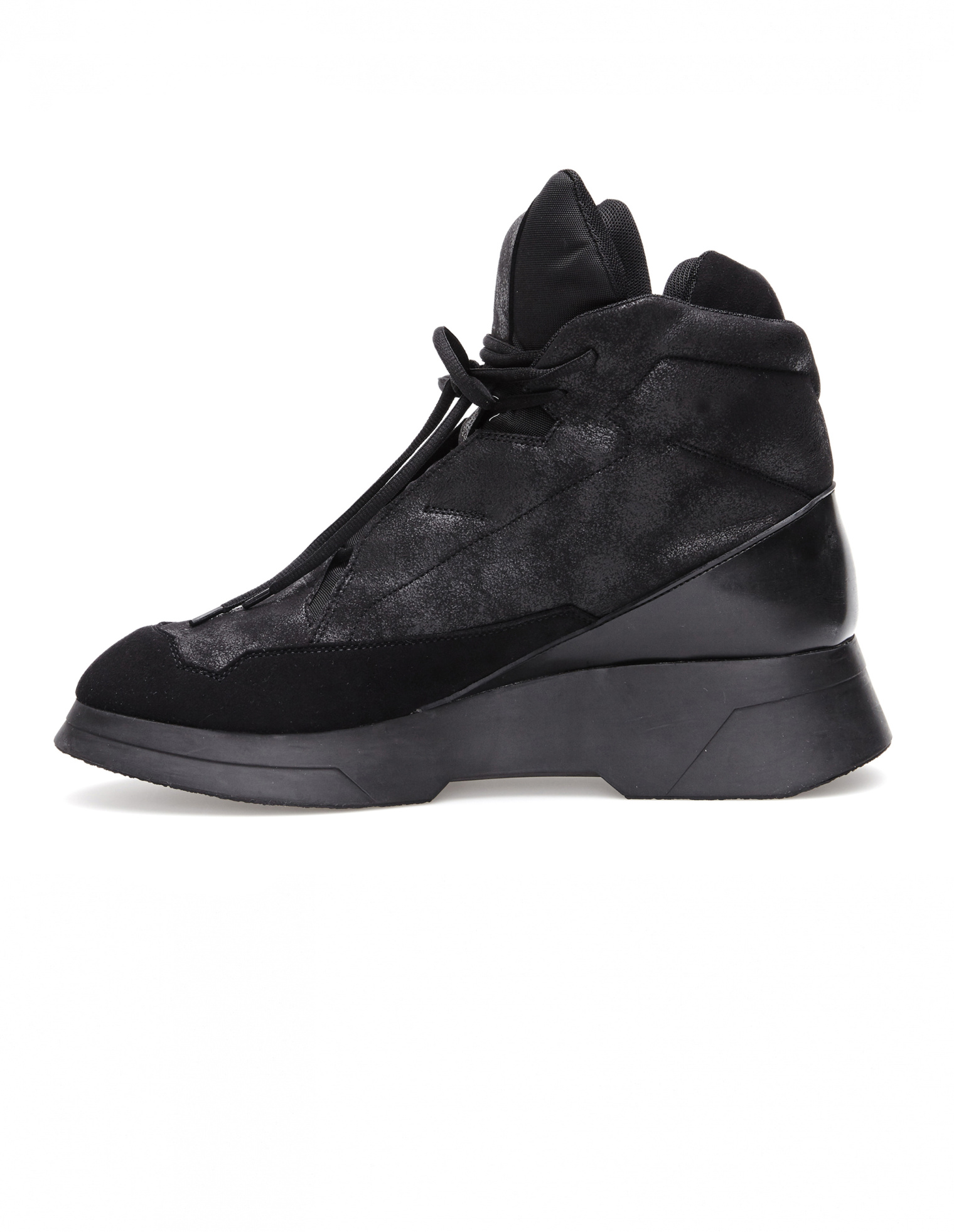Julius Leather and textile boots