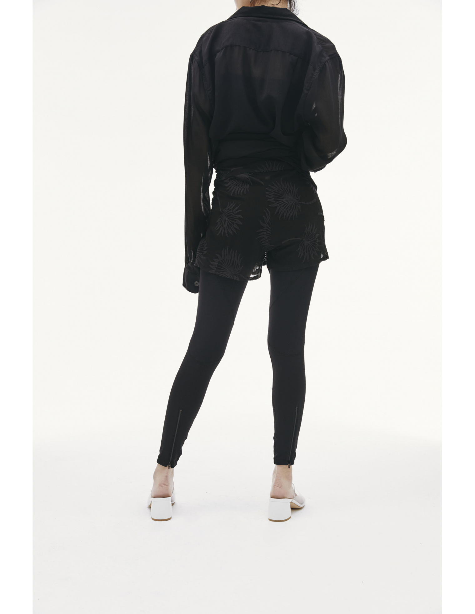 Ann Demeulemeester Cotton and silk shorts