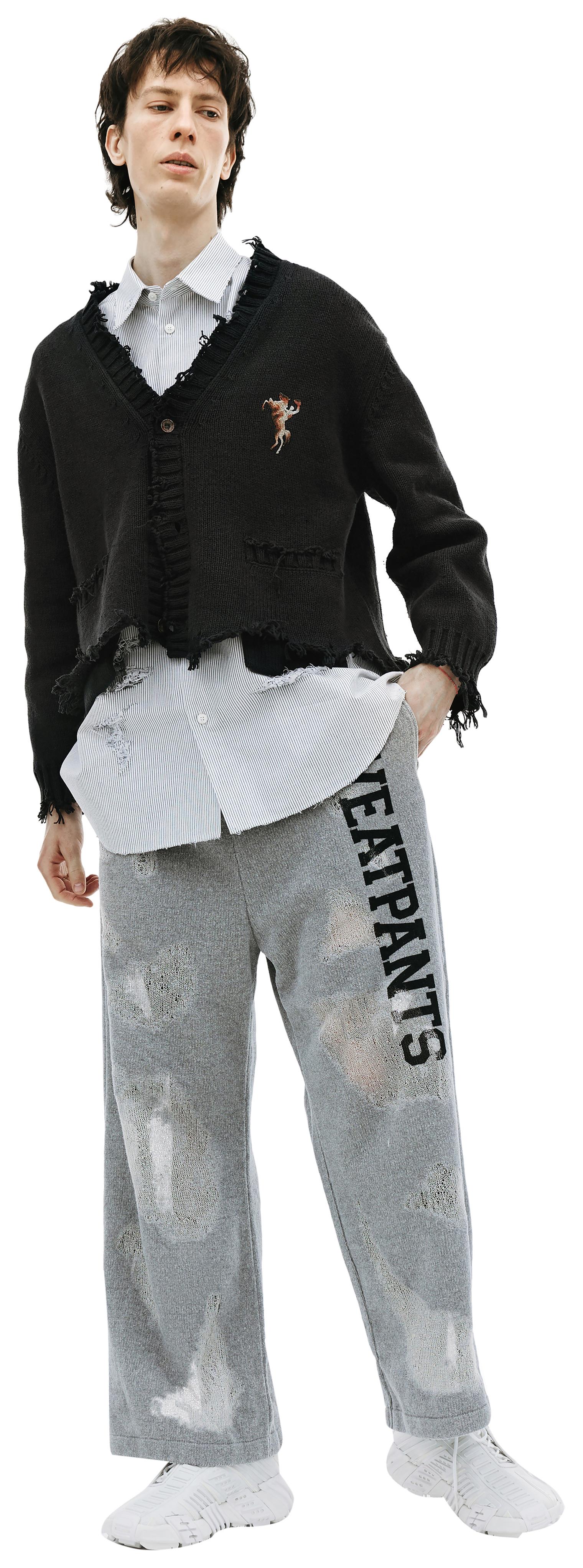 Doublet Oversized cut-off cardigan