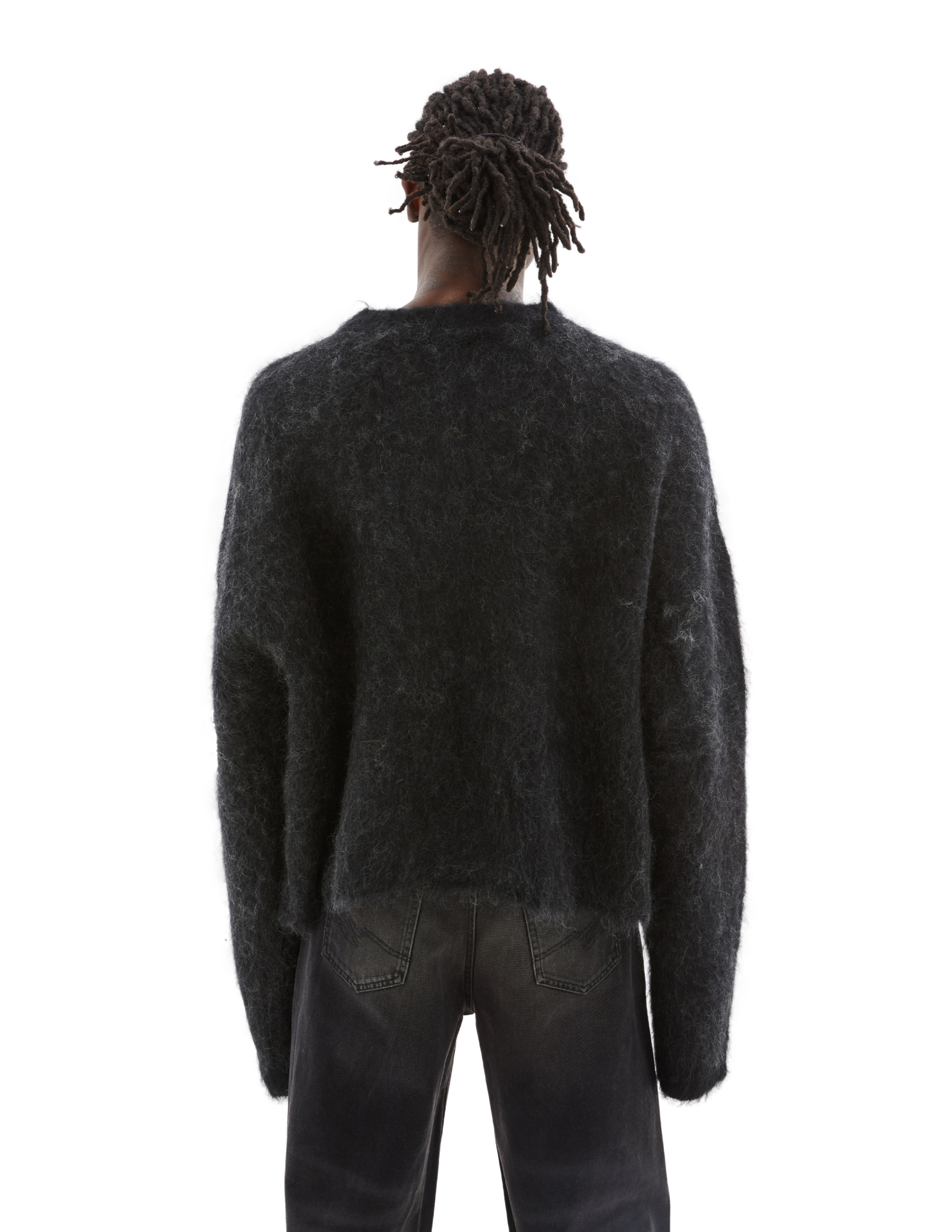 Martine Rose Black mohair sweater