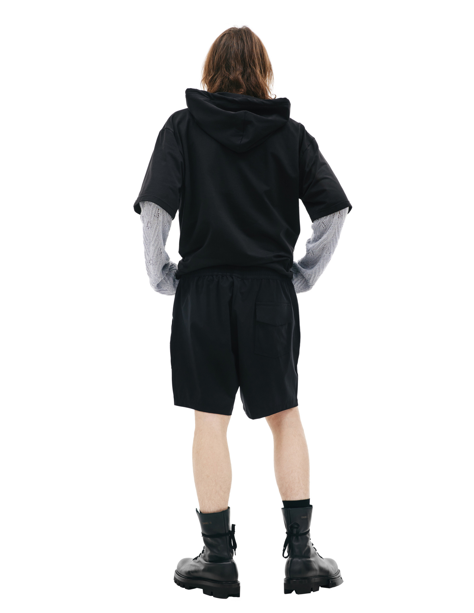 Nahmias Logo printed shorts