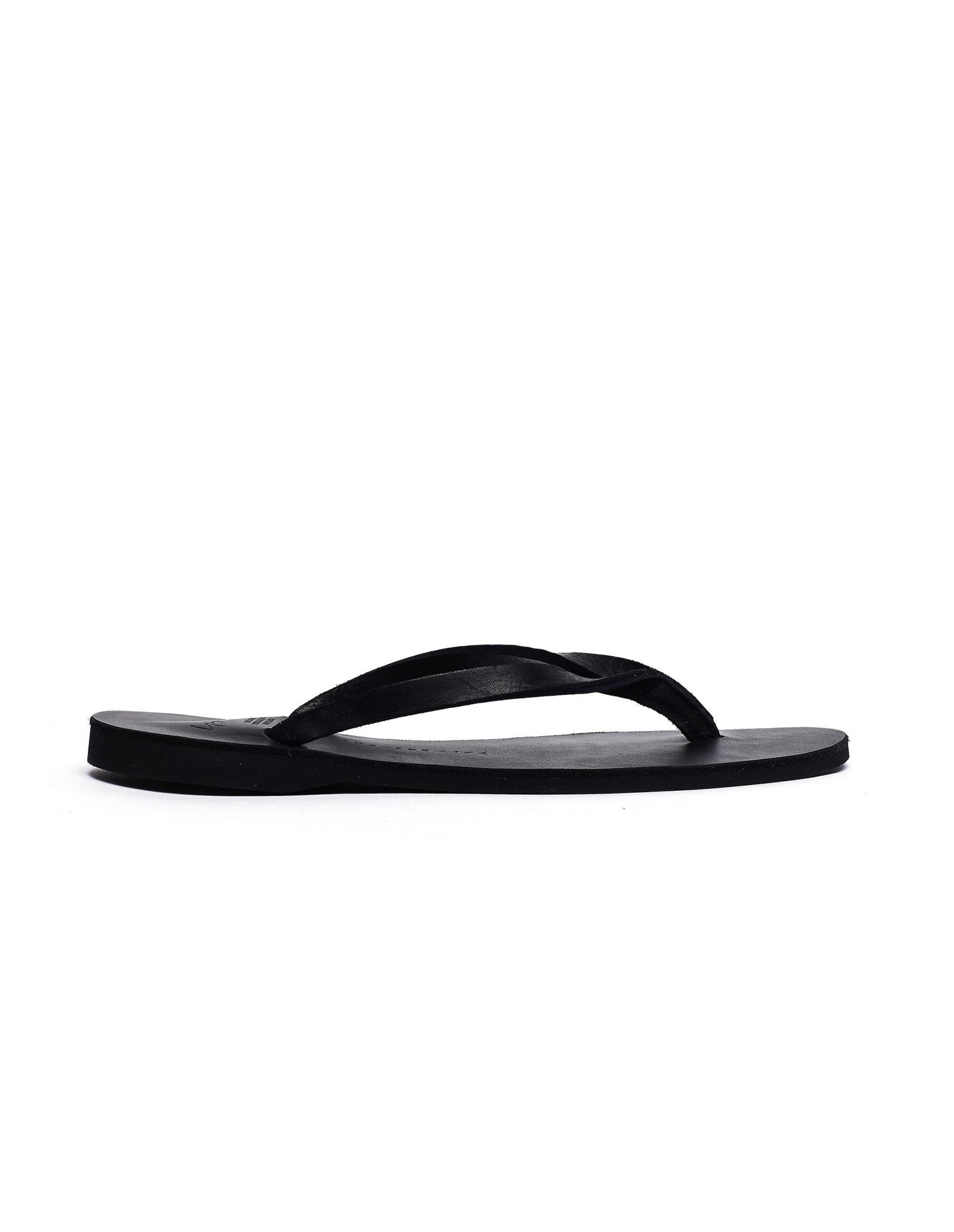 Yohji Yamamoto Black Leather Flip-Flops