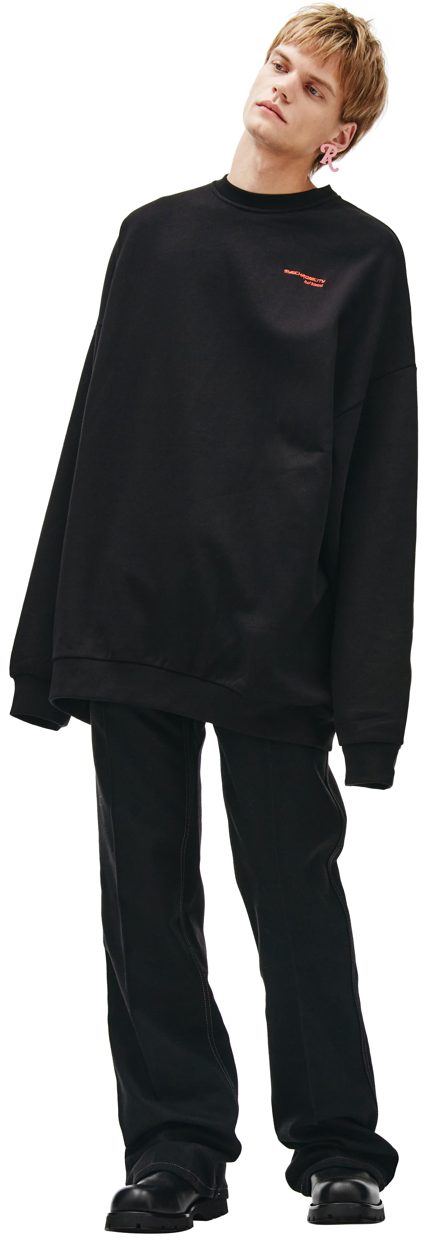 Raf Simons Synchronicity Sweatshirt In Black