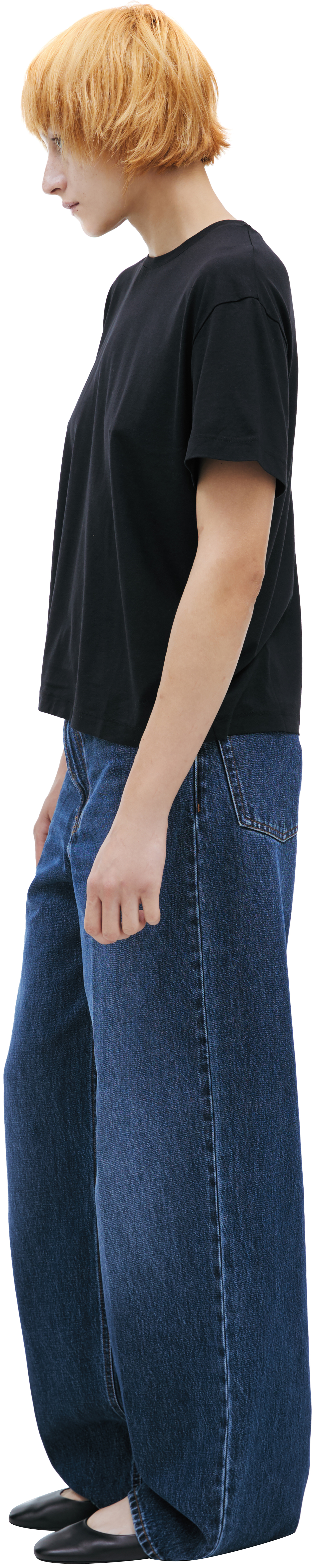 TOTEME Black cotton T-shirt