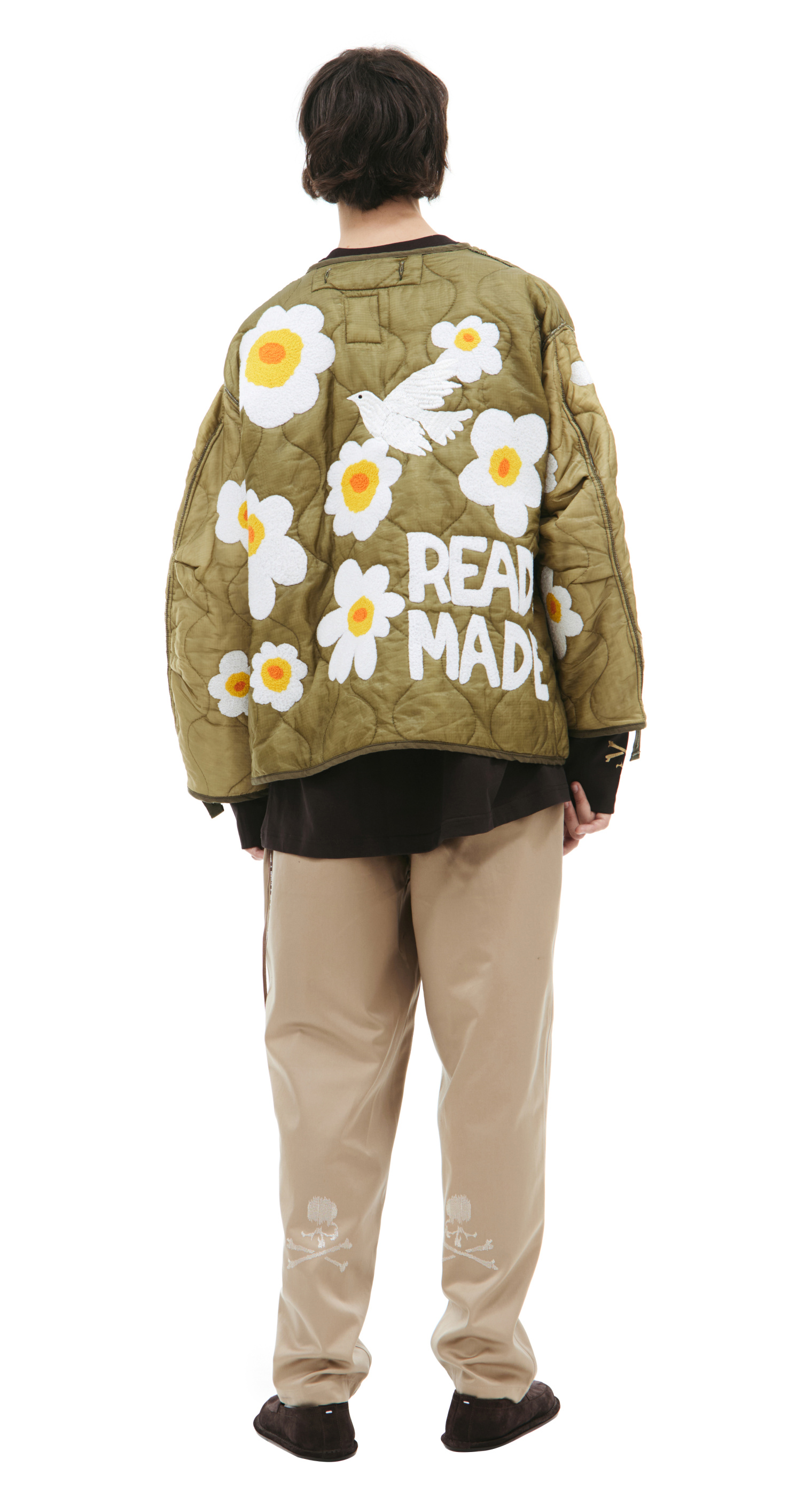 Readymade Jacket with floral applique