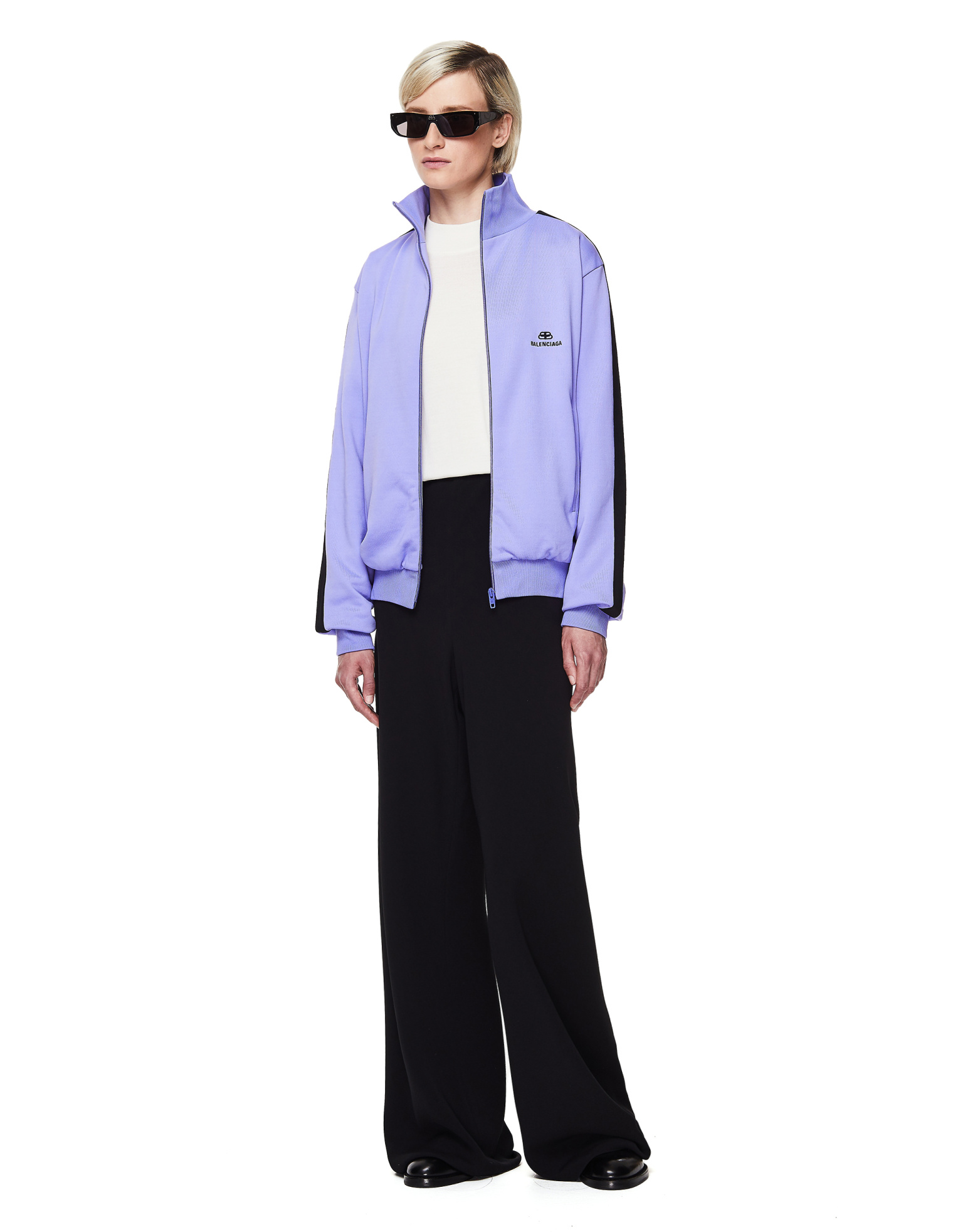 Balenciaga Purple Logo Track Jacket